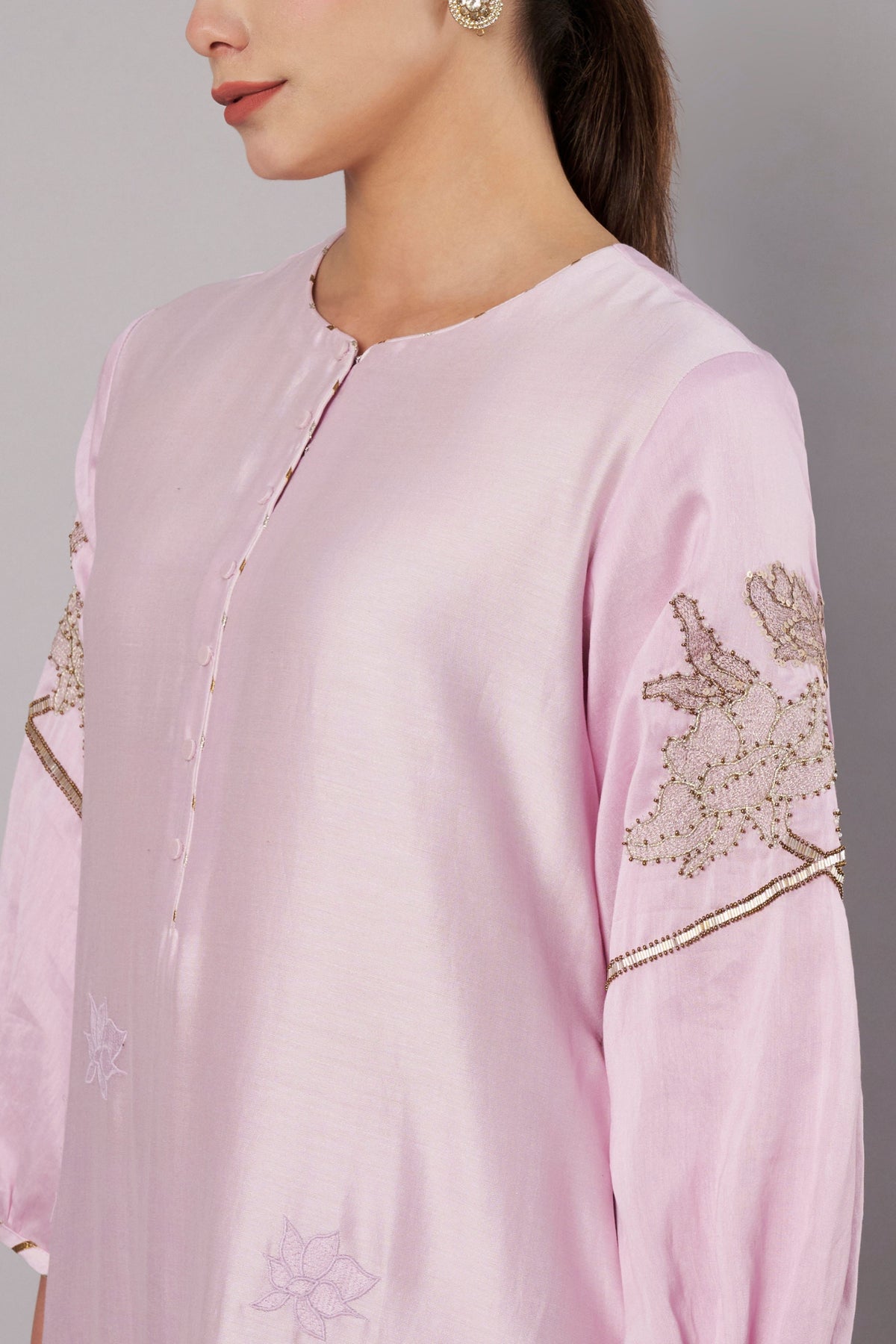 Petal Promise Pastel Lilac Kurta Set