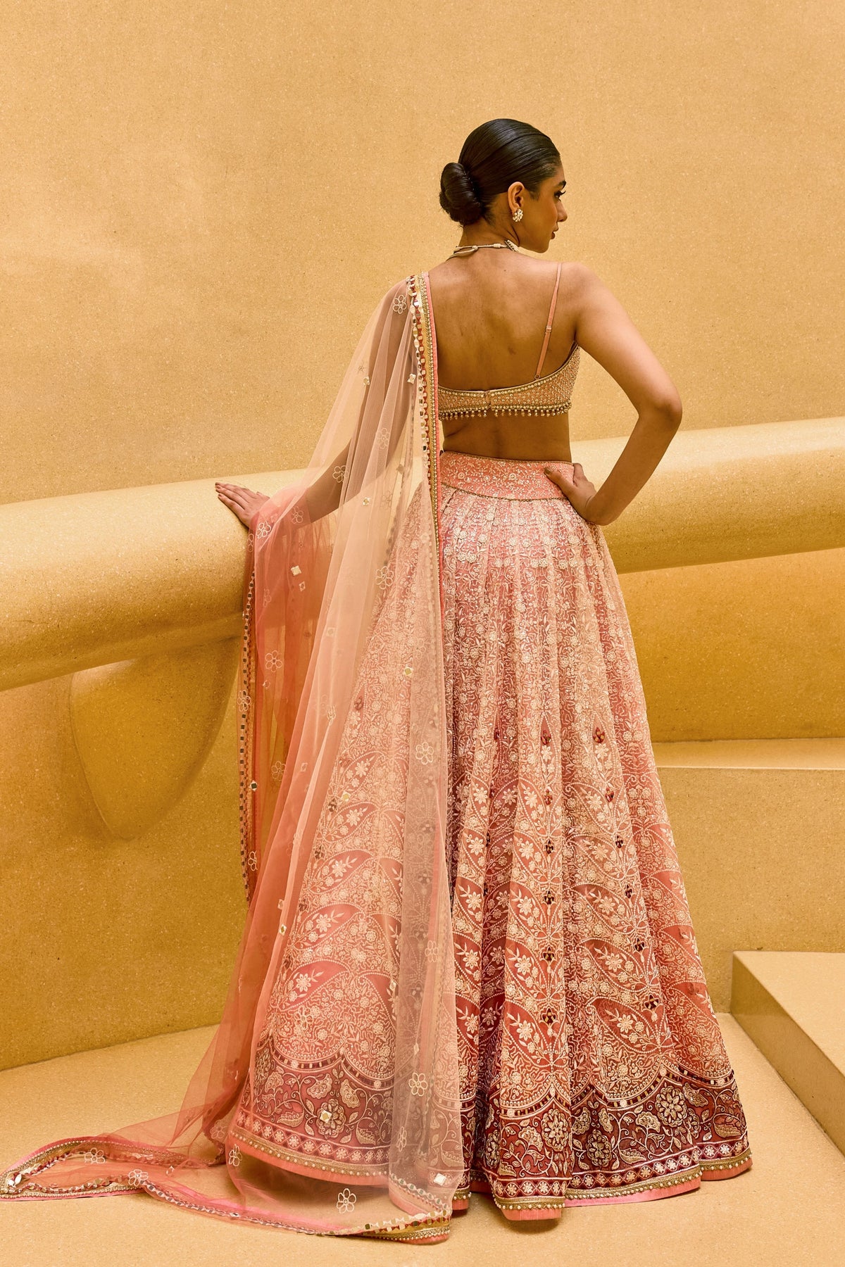 Pink Nighat Lehenga Set