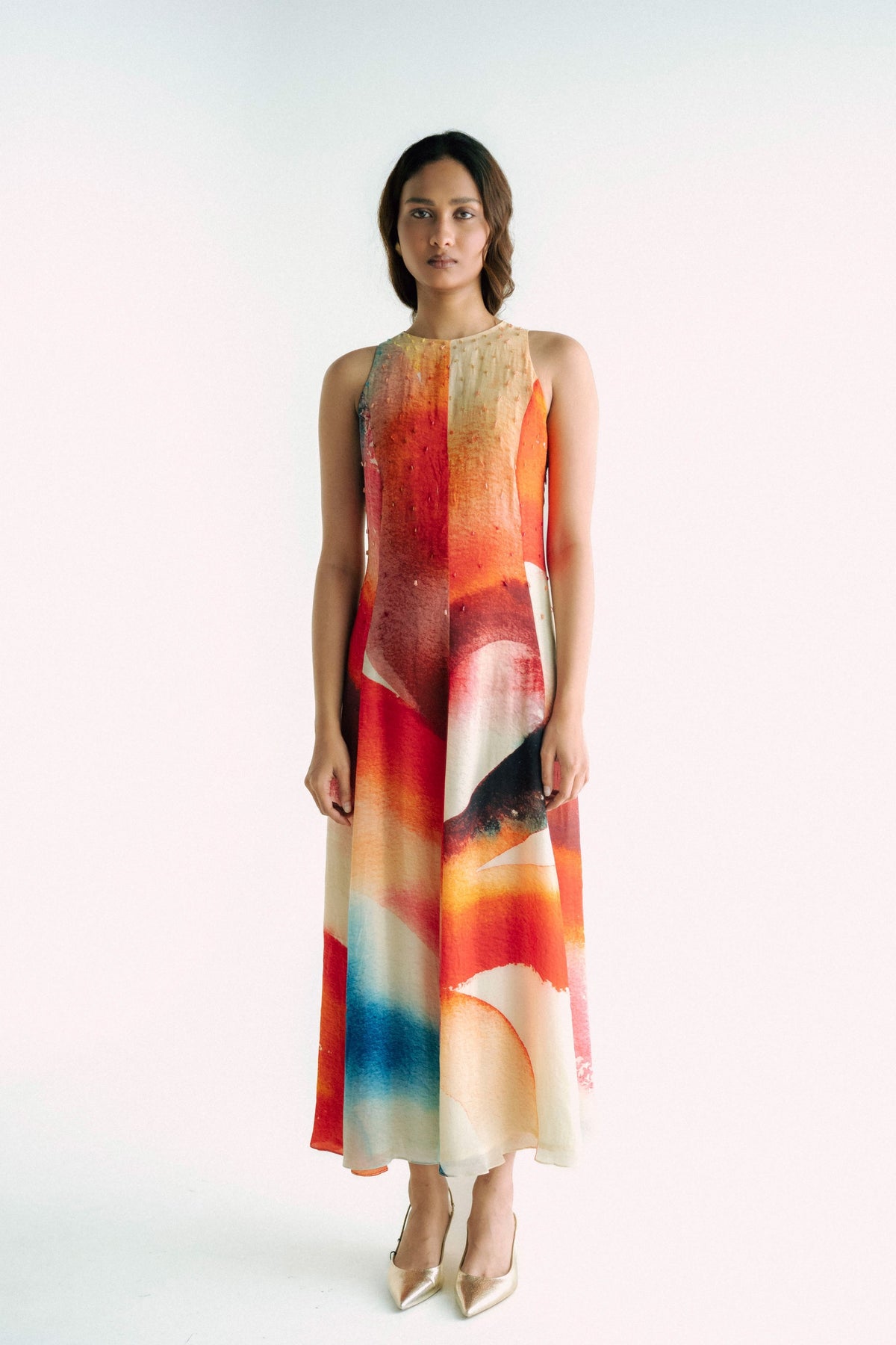 Multicolor Printed Dress