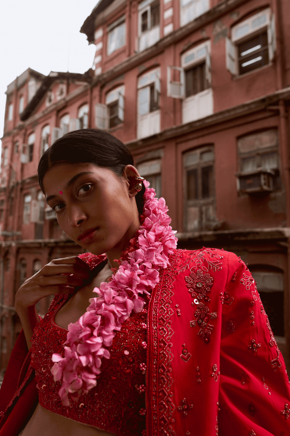 Burnt Orange Gharara Set