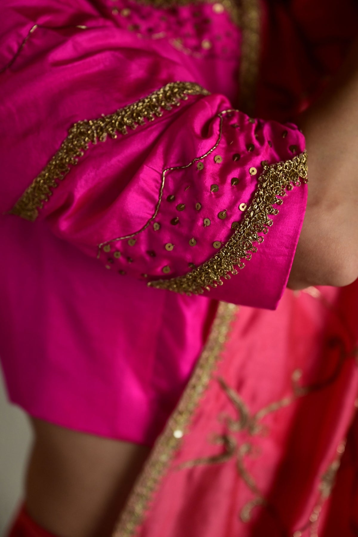 Golden Yellow Bel Saree
