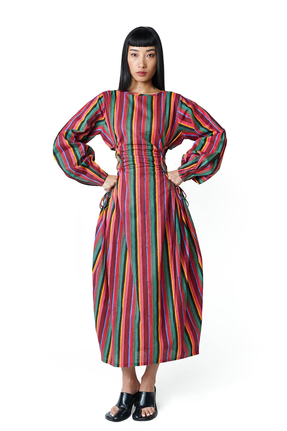 Blocko Line Cut Out Dress