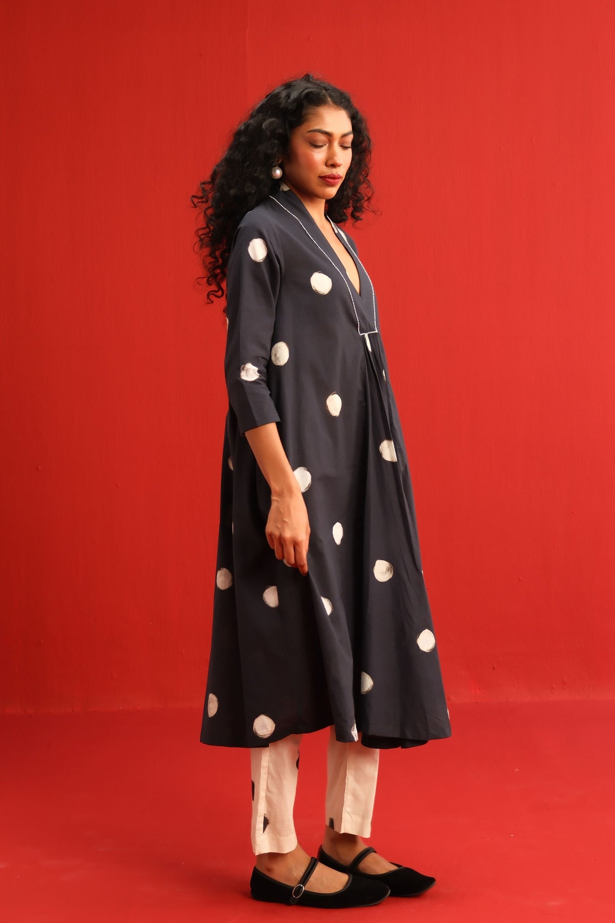 Polka Kurta Set