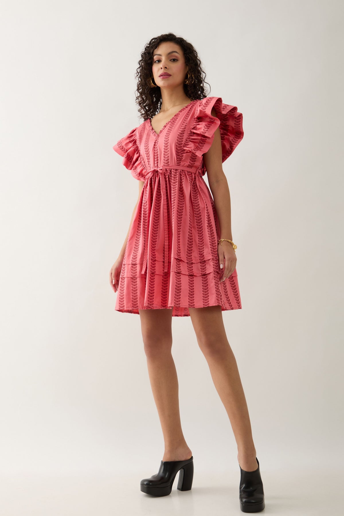 Gala Salmon-colored Dress