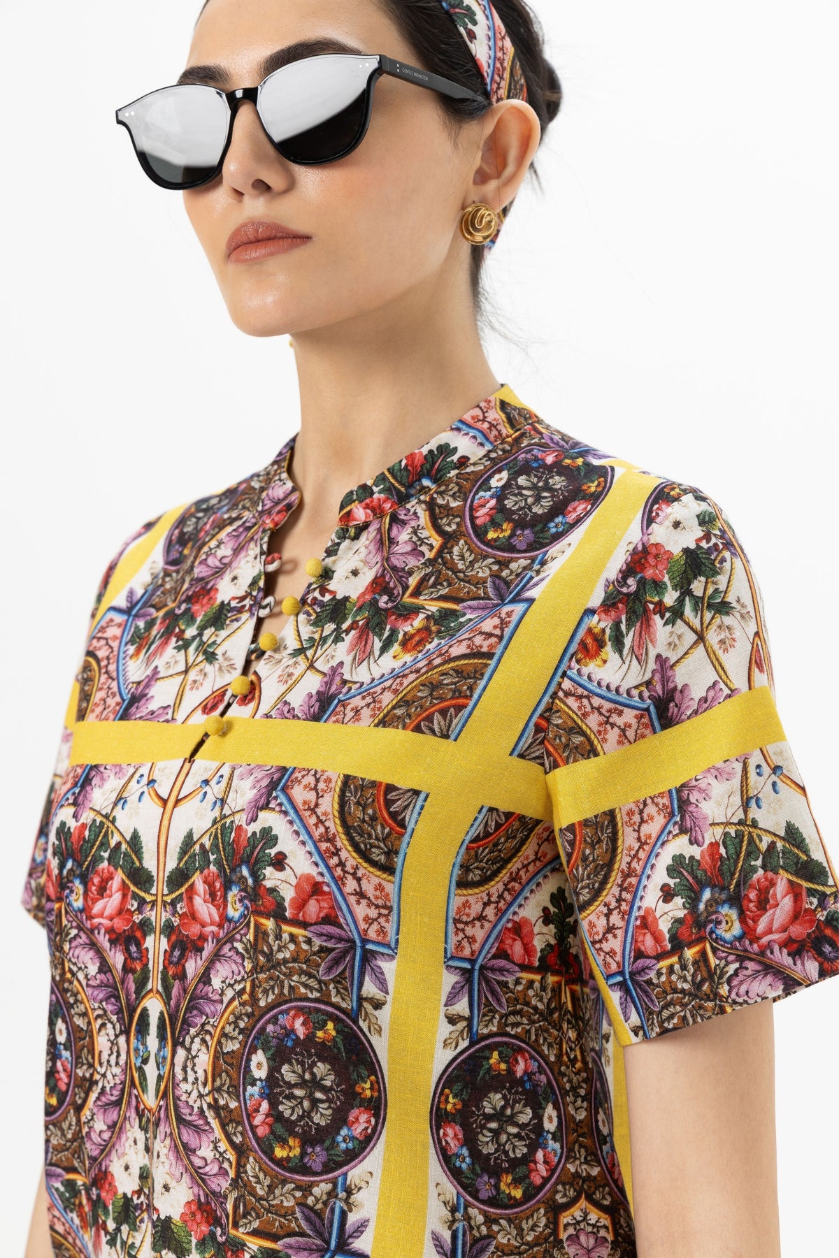 Rococo Yellow Shift Dress