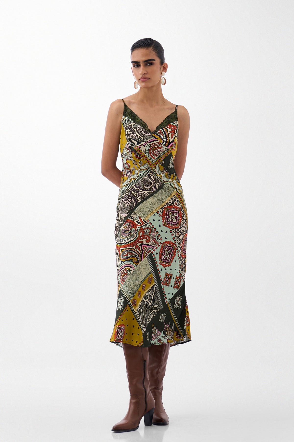 Liza Midi Mosaic Dress