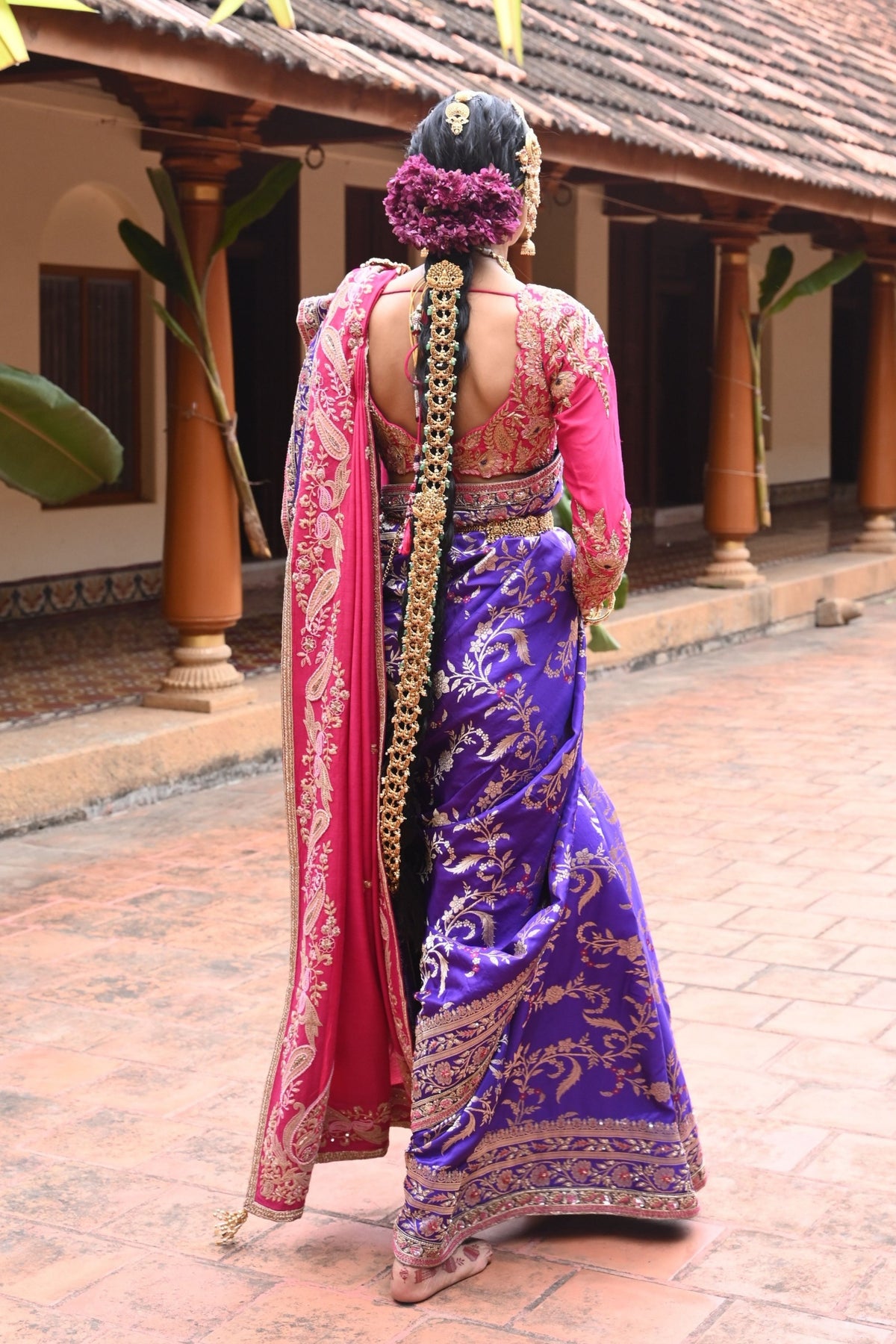Gayatri Purple Saree