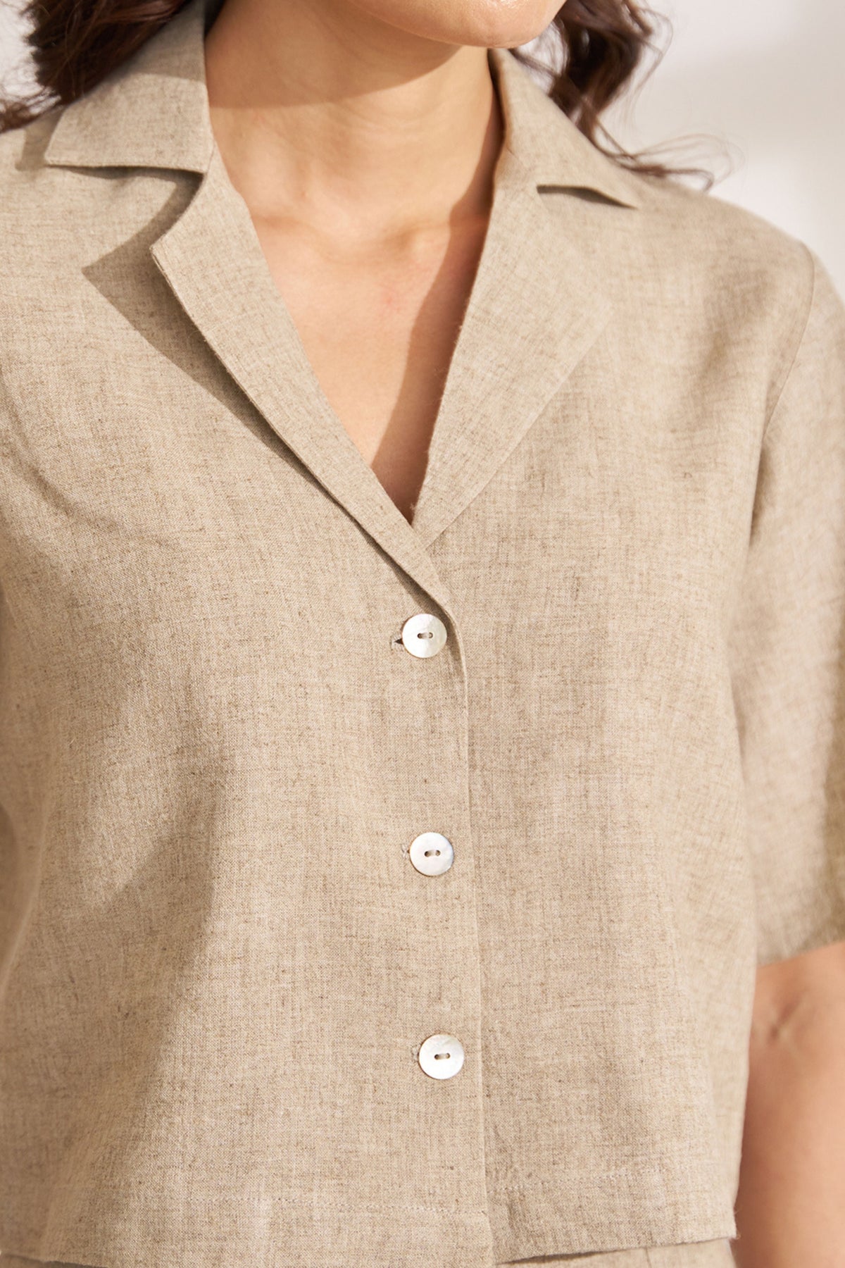 Beige Hemp Co-ord Set