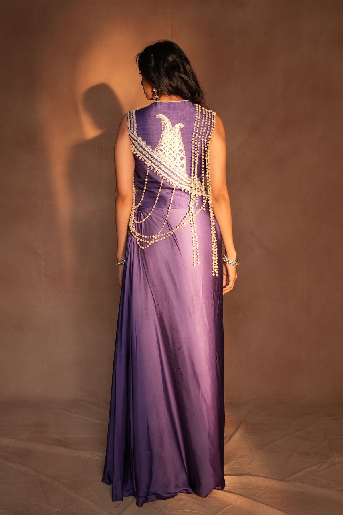 Purple Skirt Set