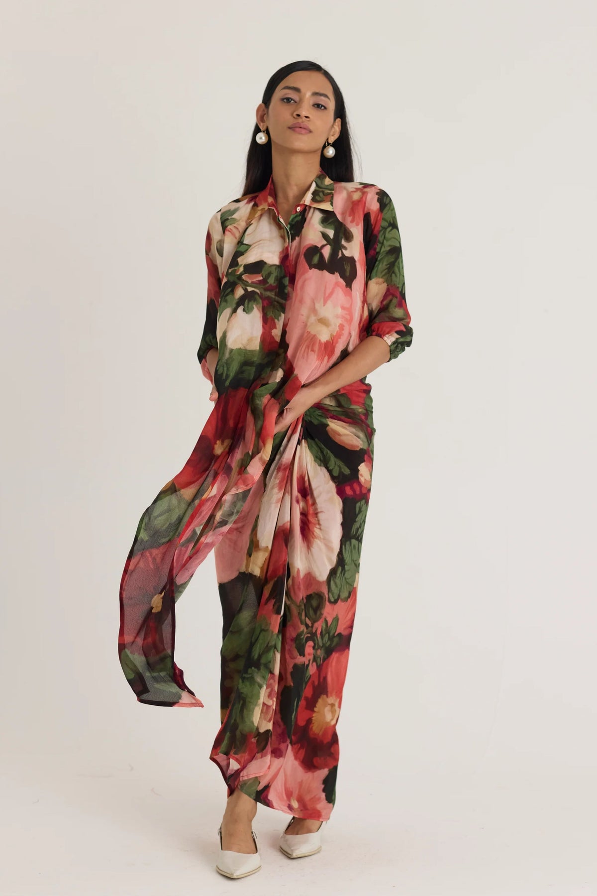 Scarlett Tie-up Top &amp; Skirt Set