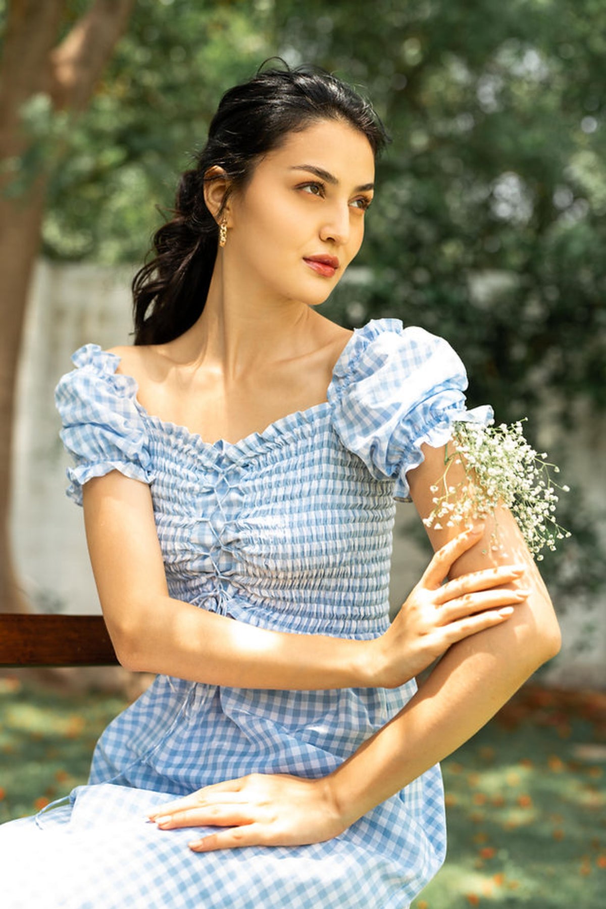 Blue Smocked Dress