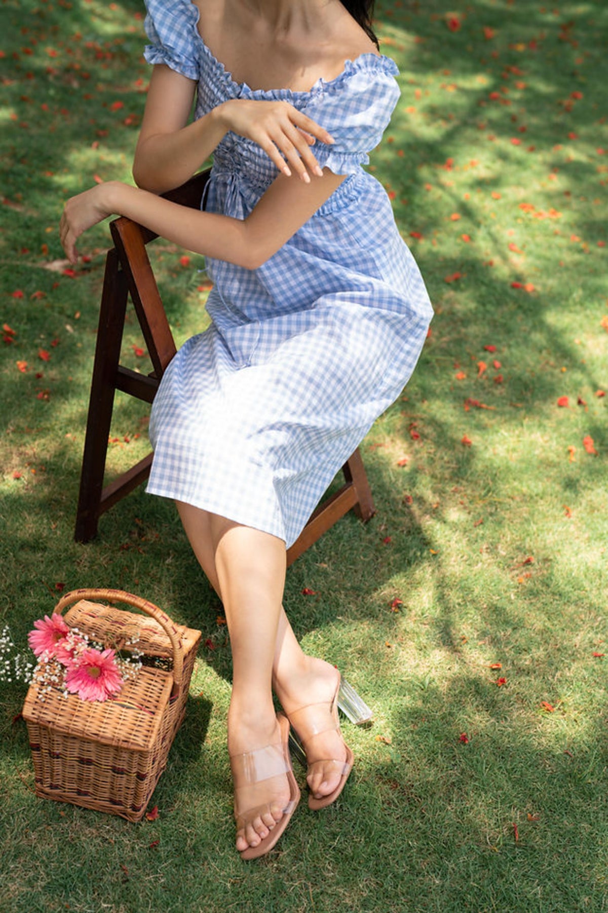 Blue Smocked Dress