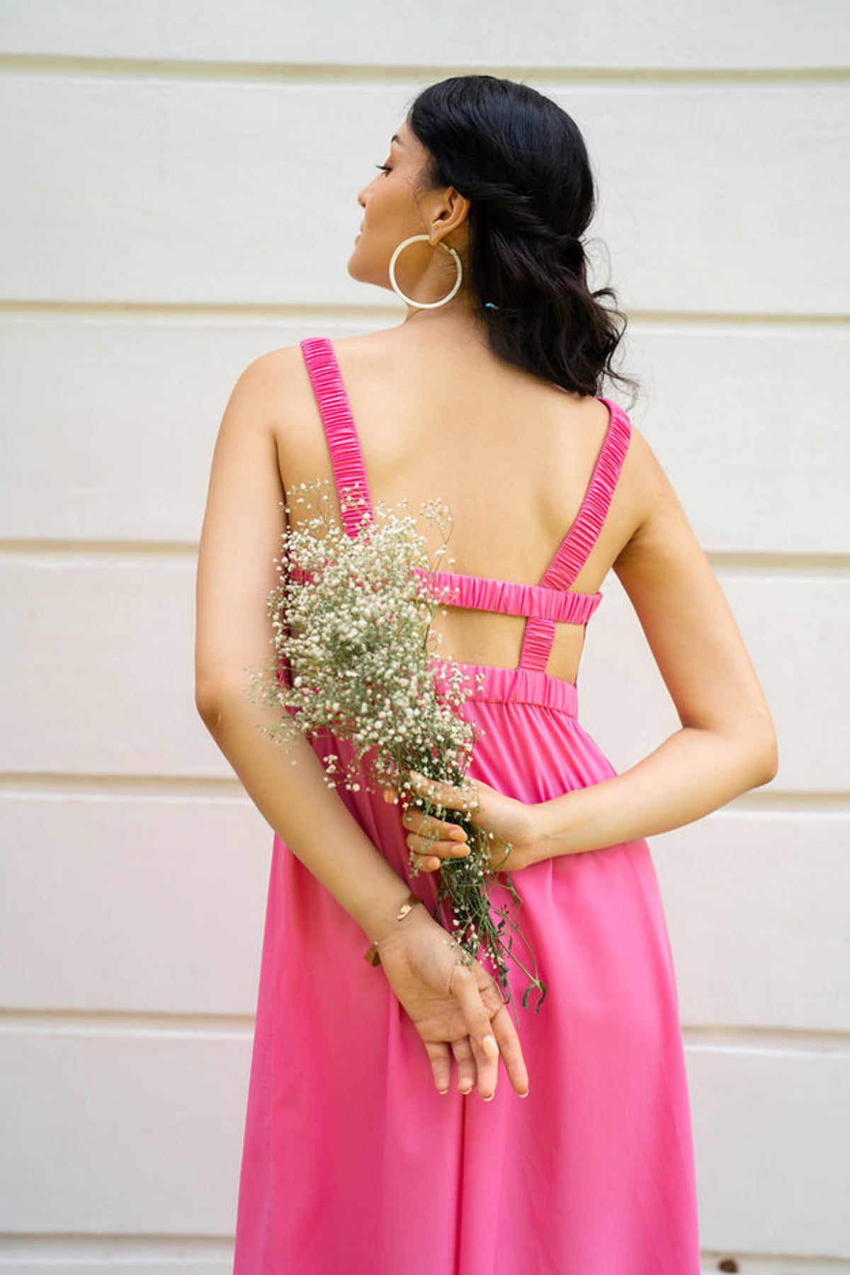 Backless Pink Dress