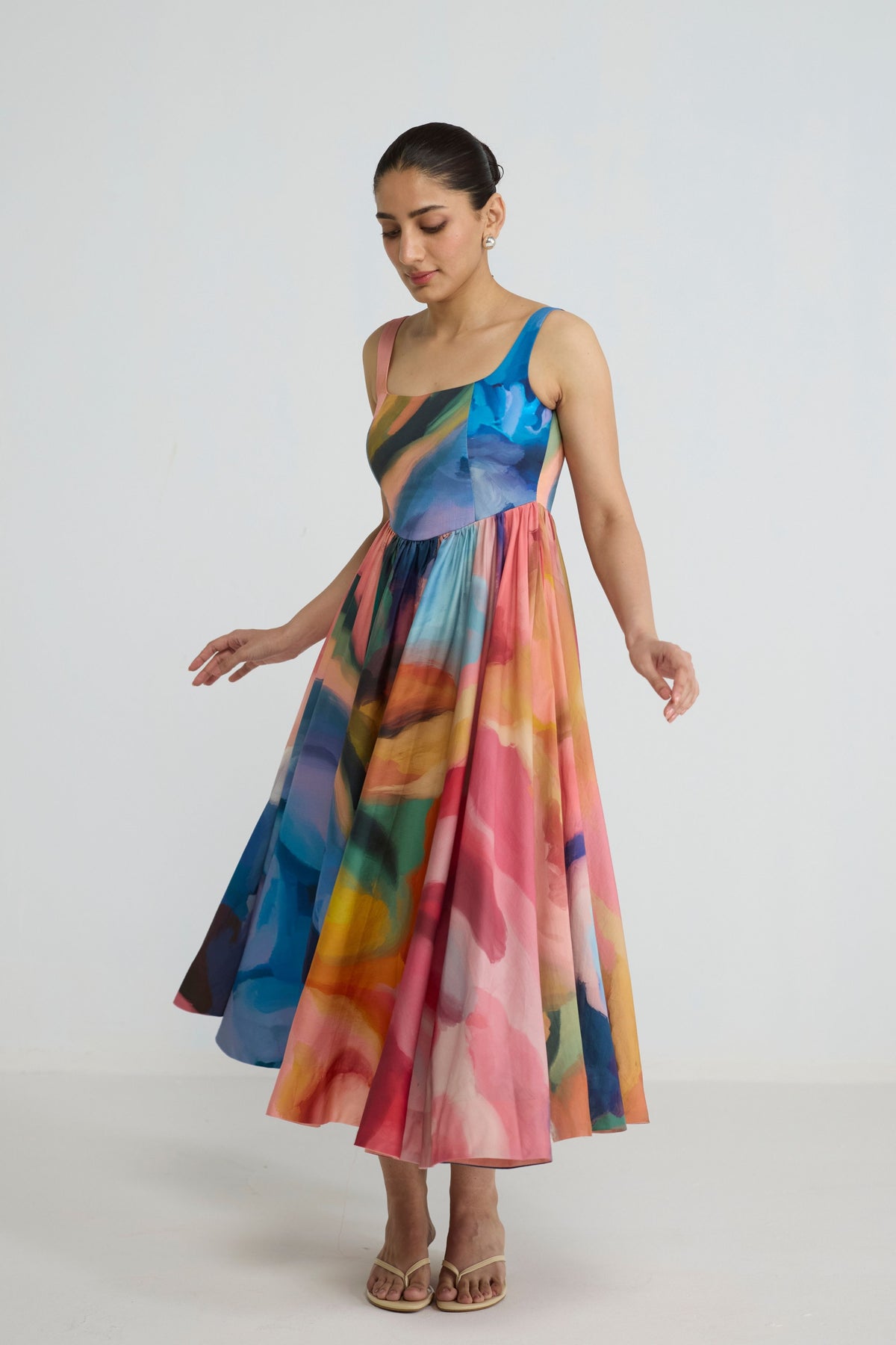 Rainbow Garden Cherry Dress