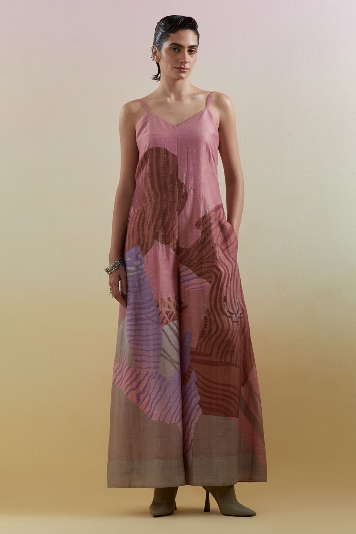 Zaron Dusty Pink Jumpsuit