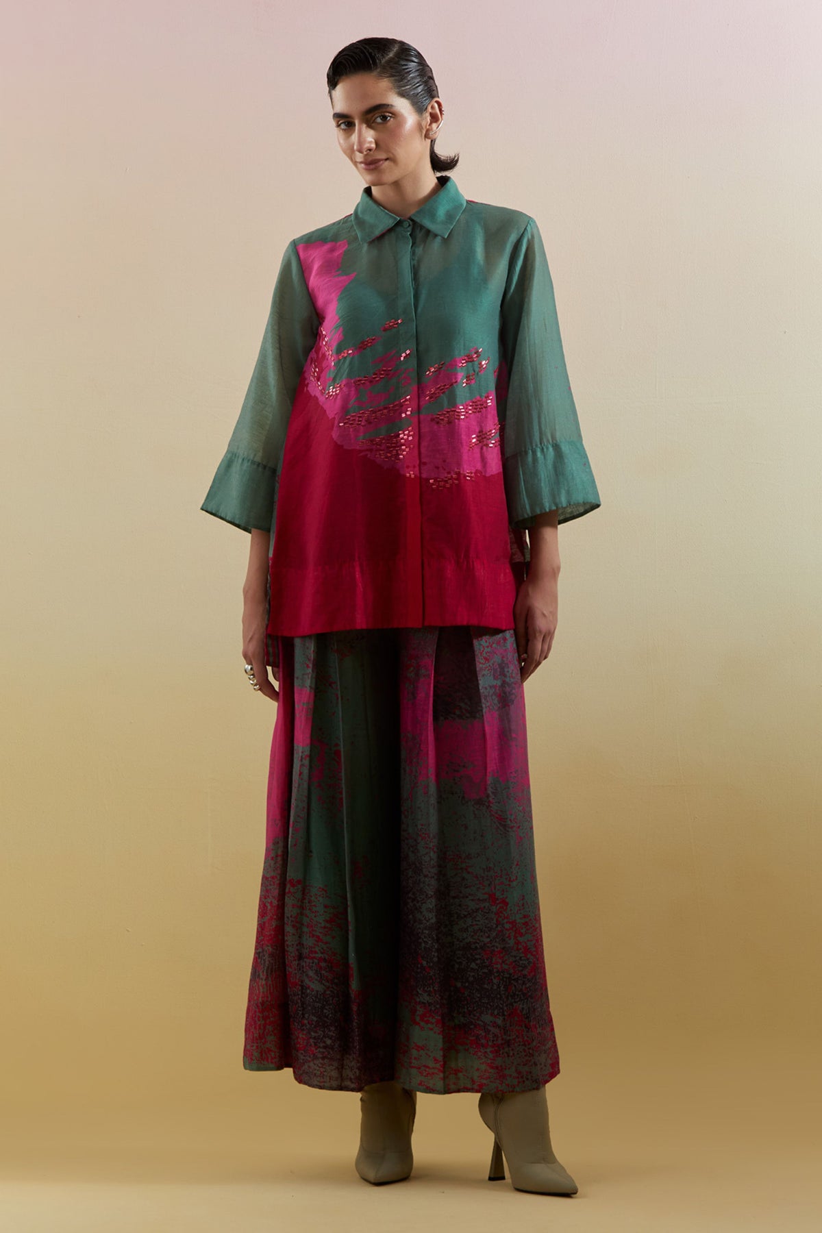 Gliss Pink & Green Co-ord Set