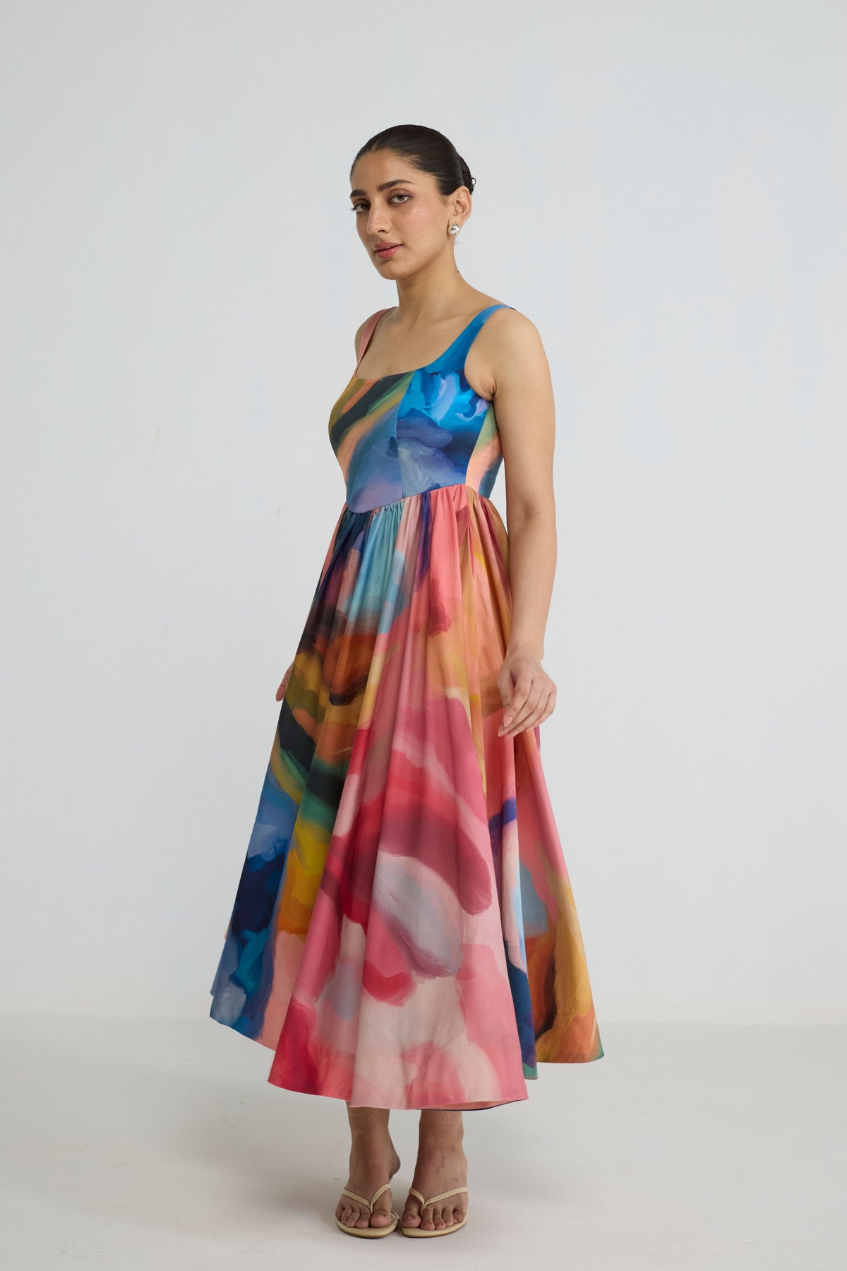 Rainbow Garden Cherry Dress