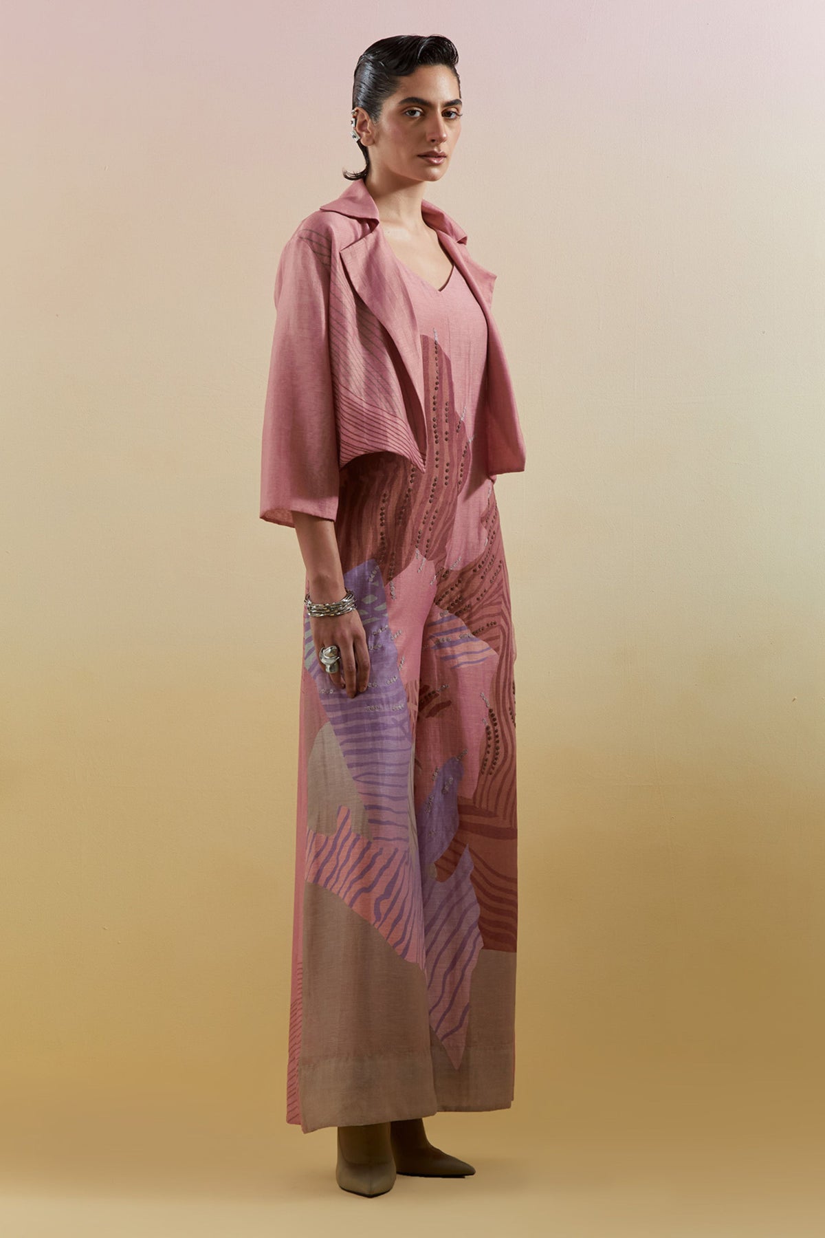 Zaron Dusty Pink Jumpsuit