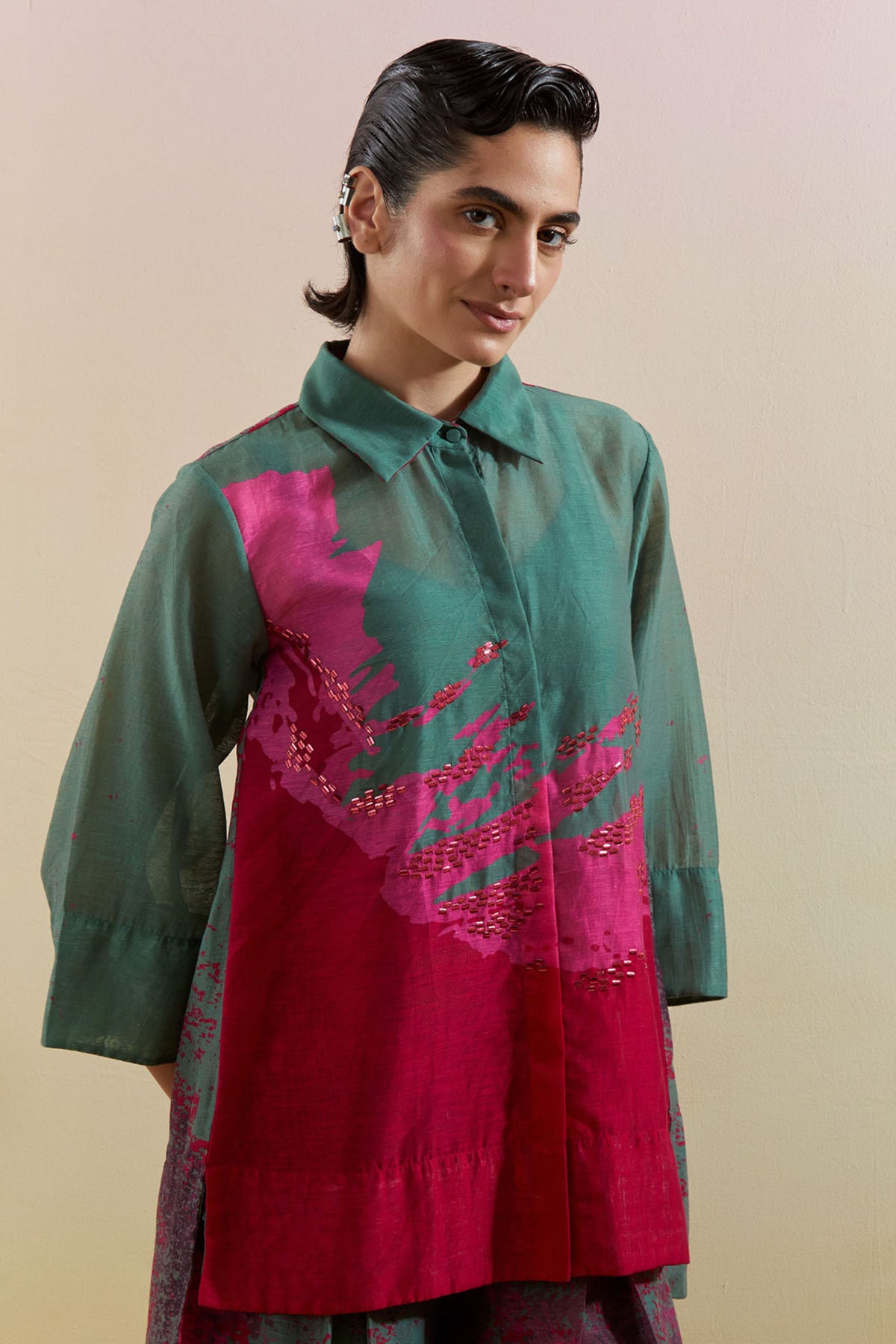 Gliss Pink & Green Co-ord Set