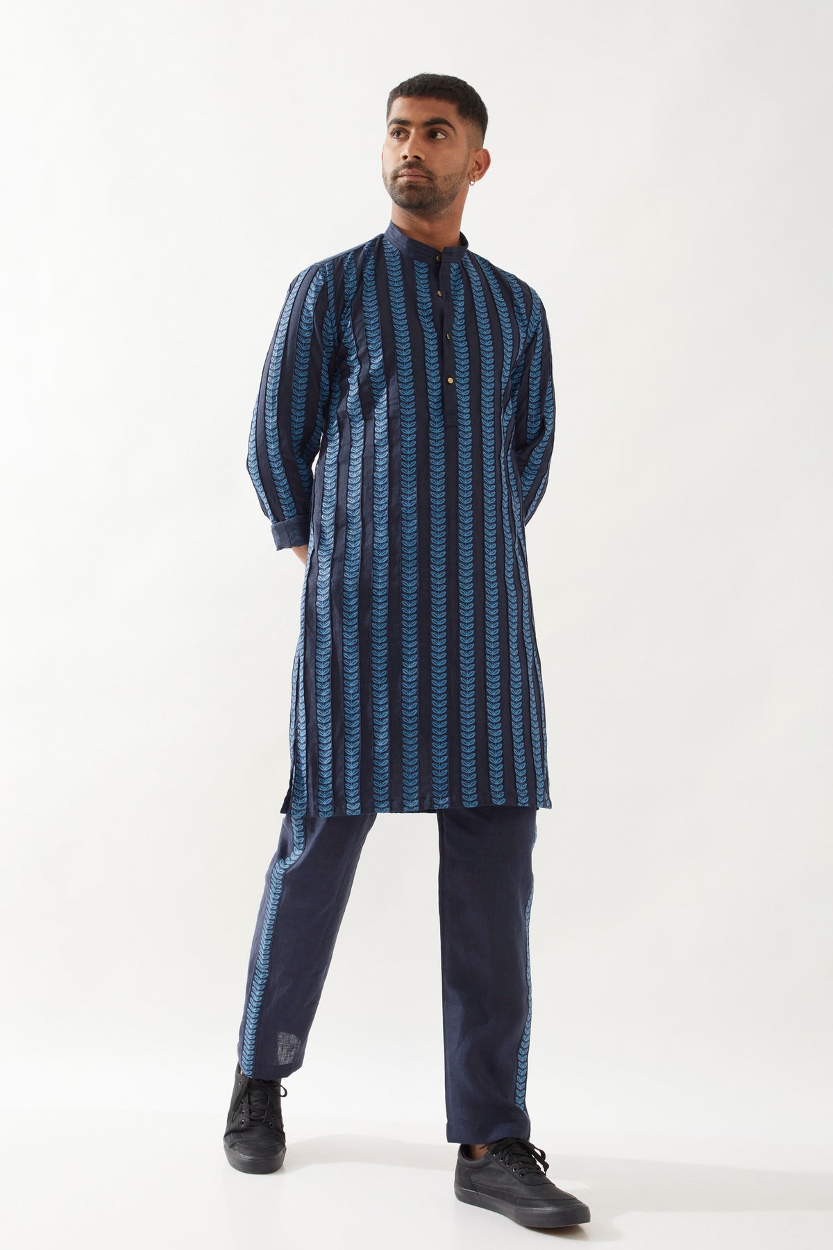Blake Catkin Navy Kurta Set