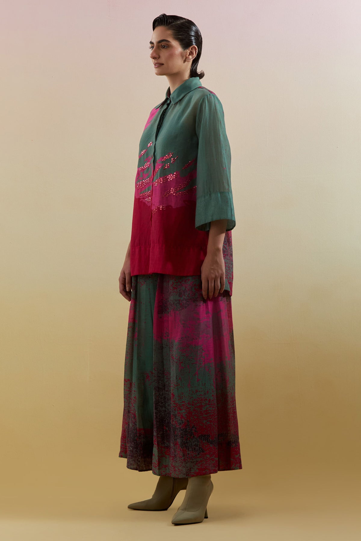 Gliss Pink & Green Co-ord Set