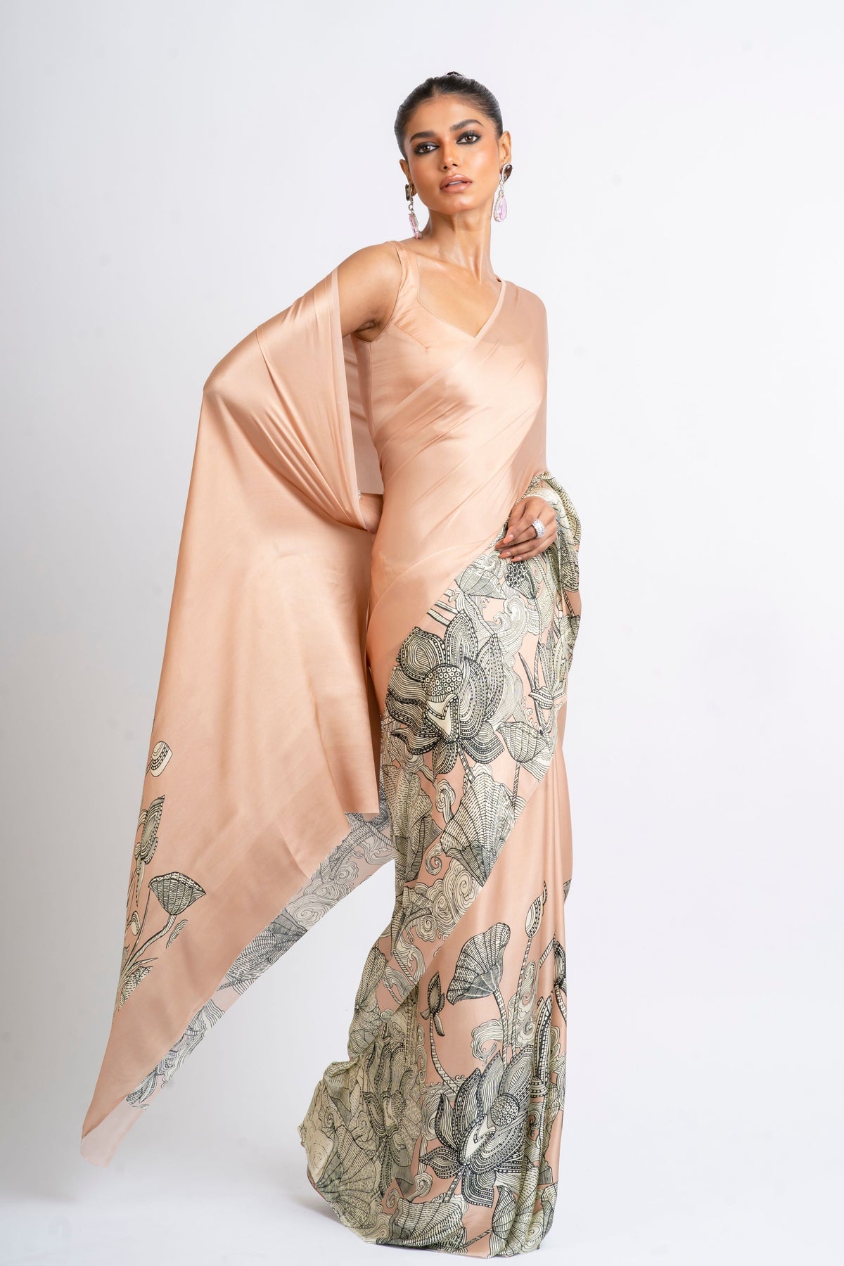 Maya Saree in Blossom Pink
