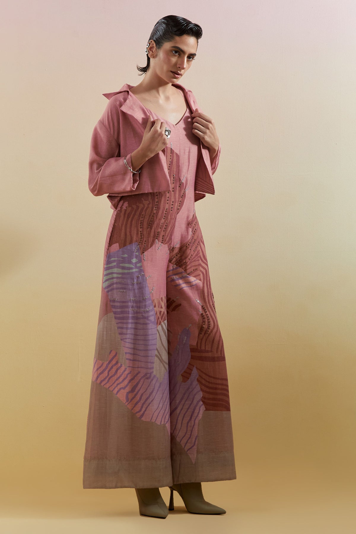 Zaron Dusty Pink Jumpsuit