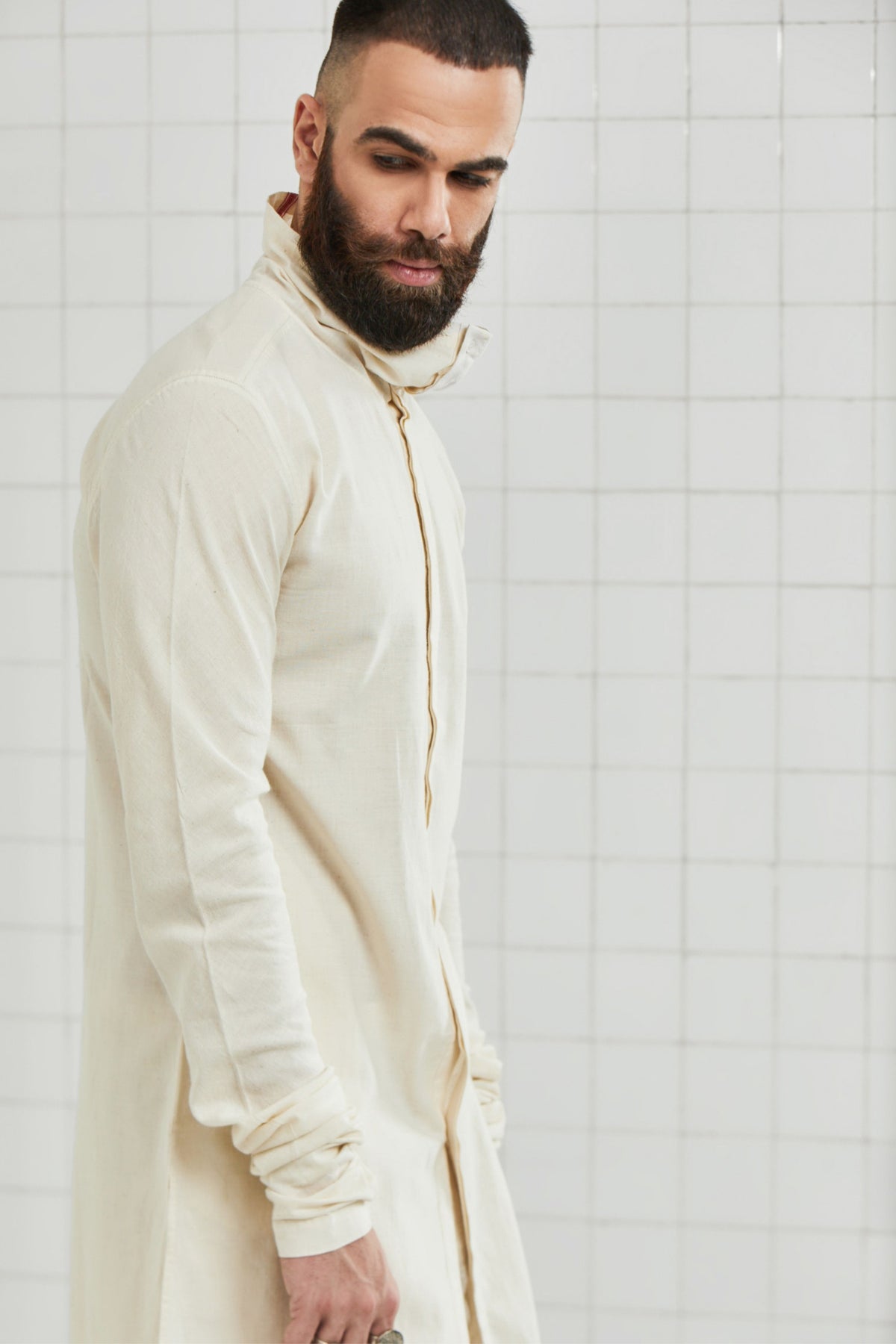 Leswa Cowl Neck Kurta