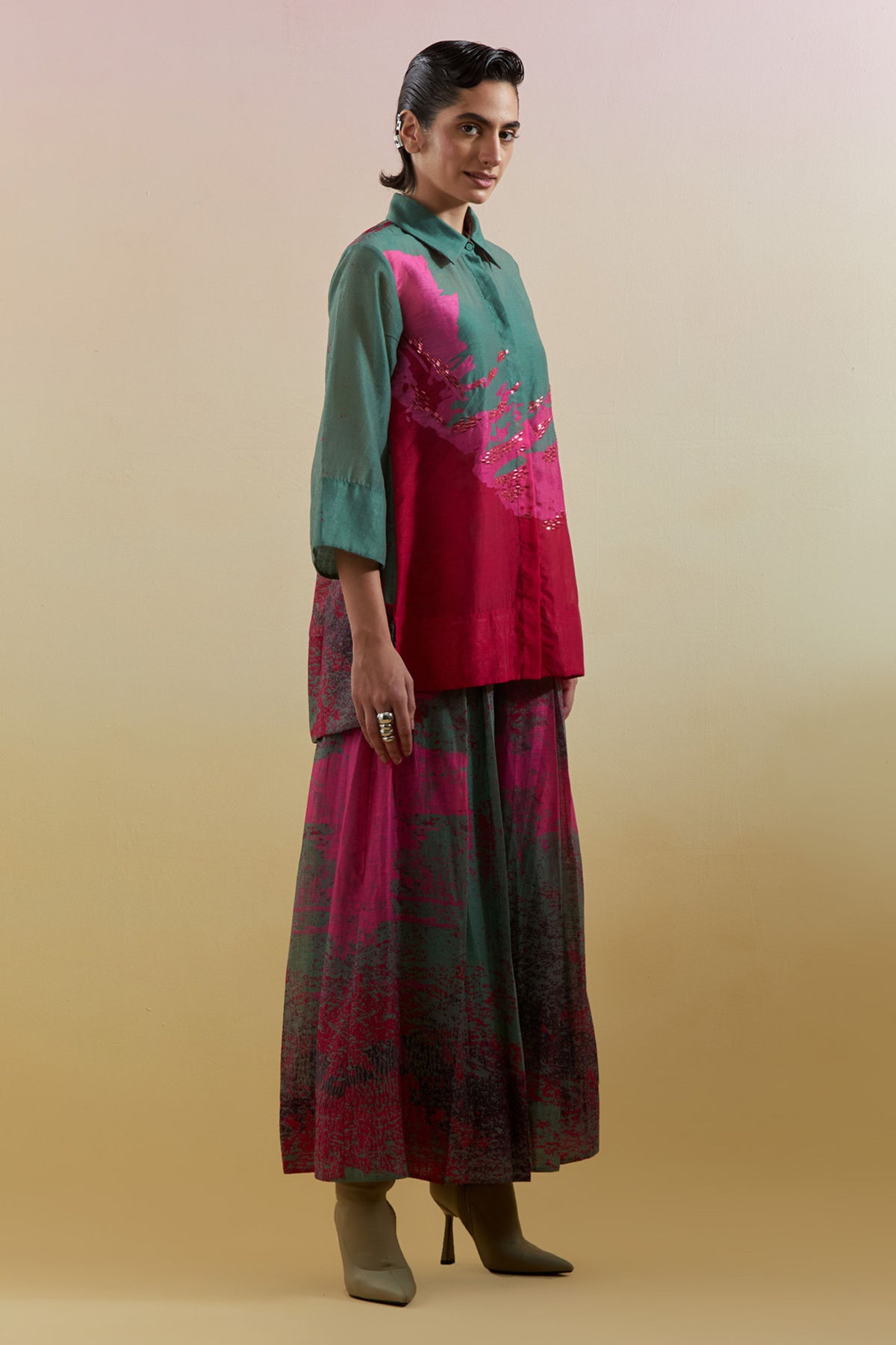 Gliss Pink & Green Co-ord Set