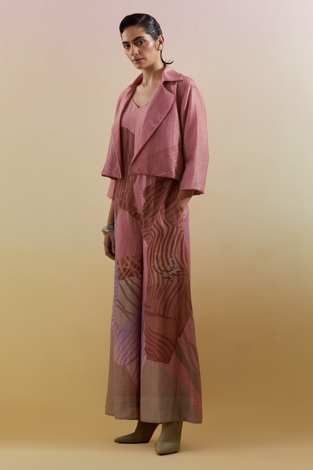 Zaron Dusty Pink Jumpsuit