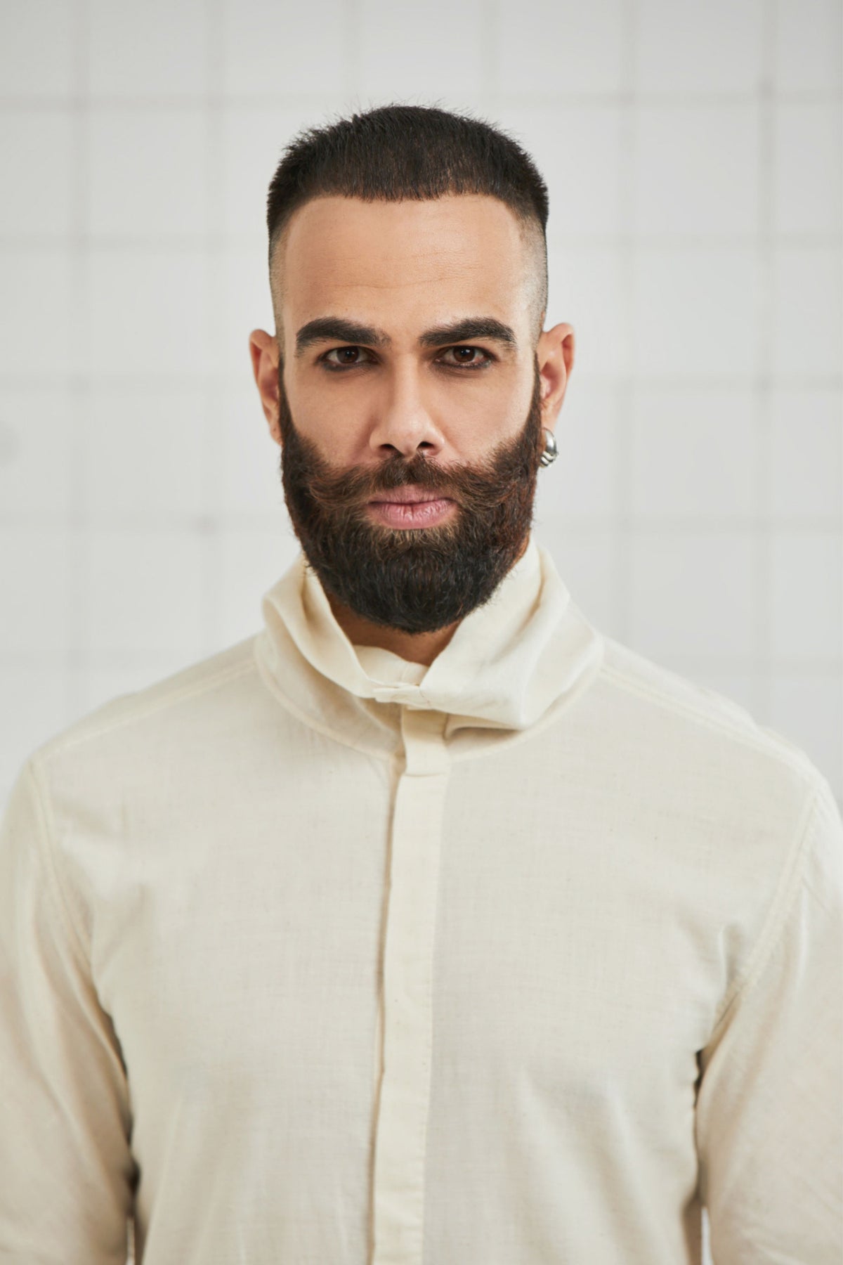 Leswa Cowl Neck Kurta