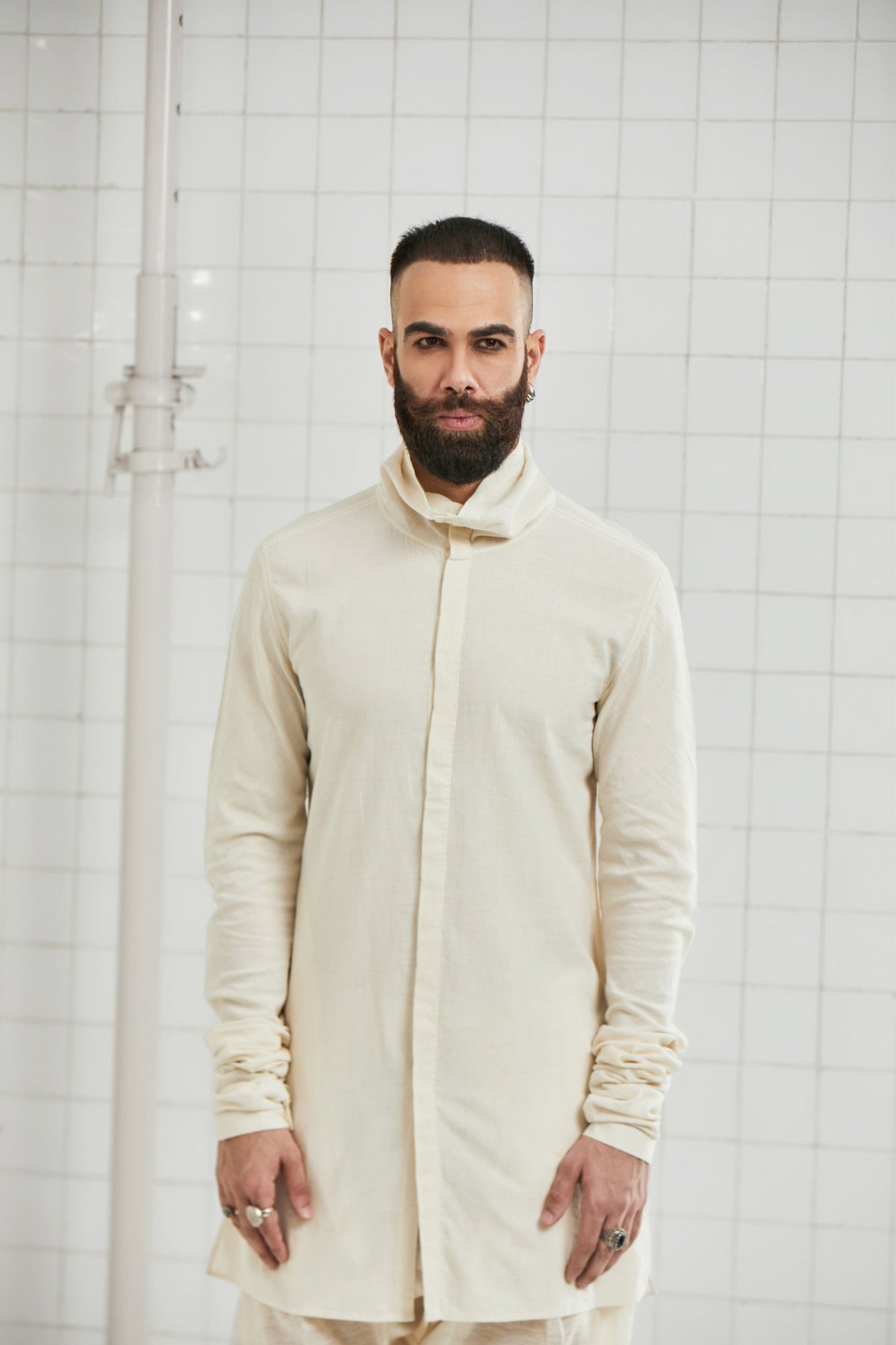 Leswa Cowl Neck Kurta