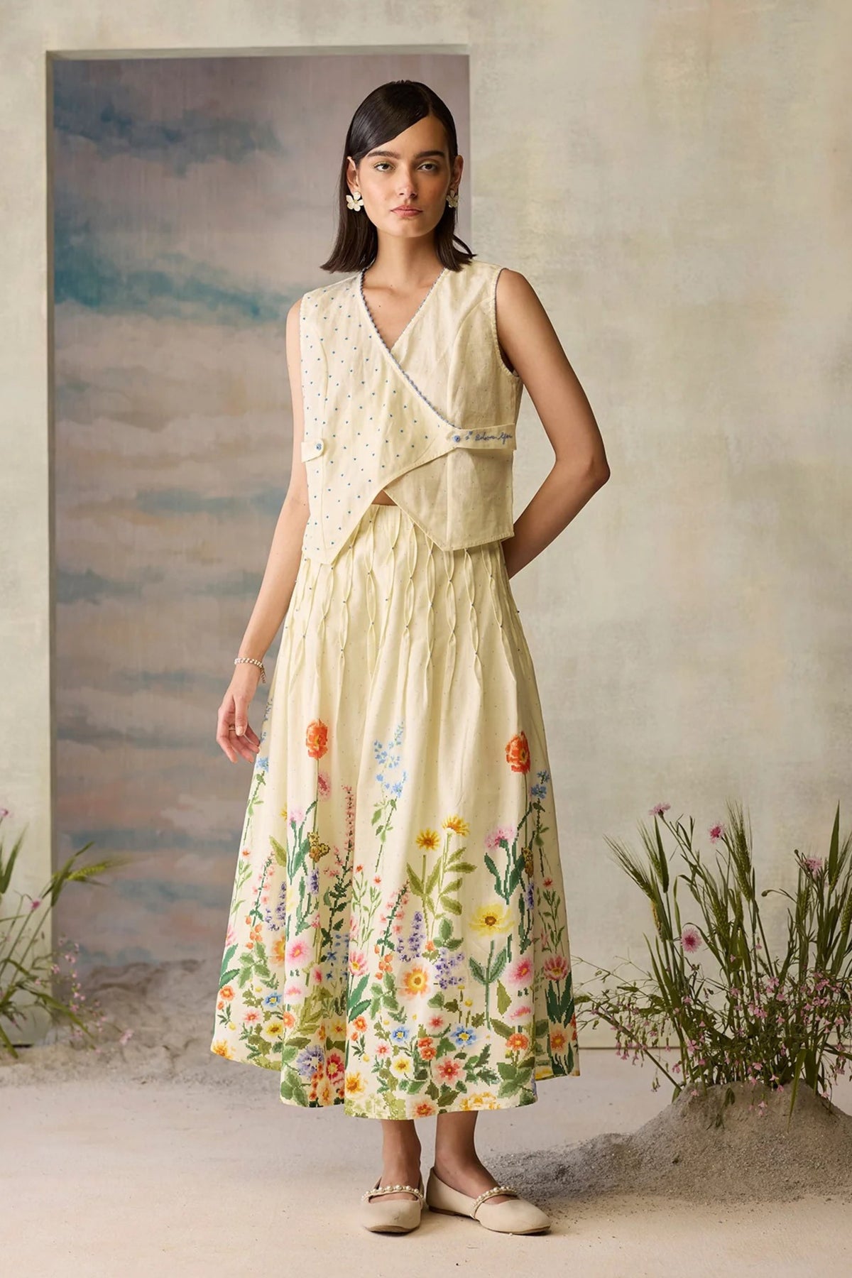 Moonlight Floral Skirt