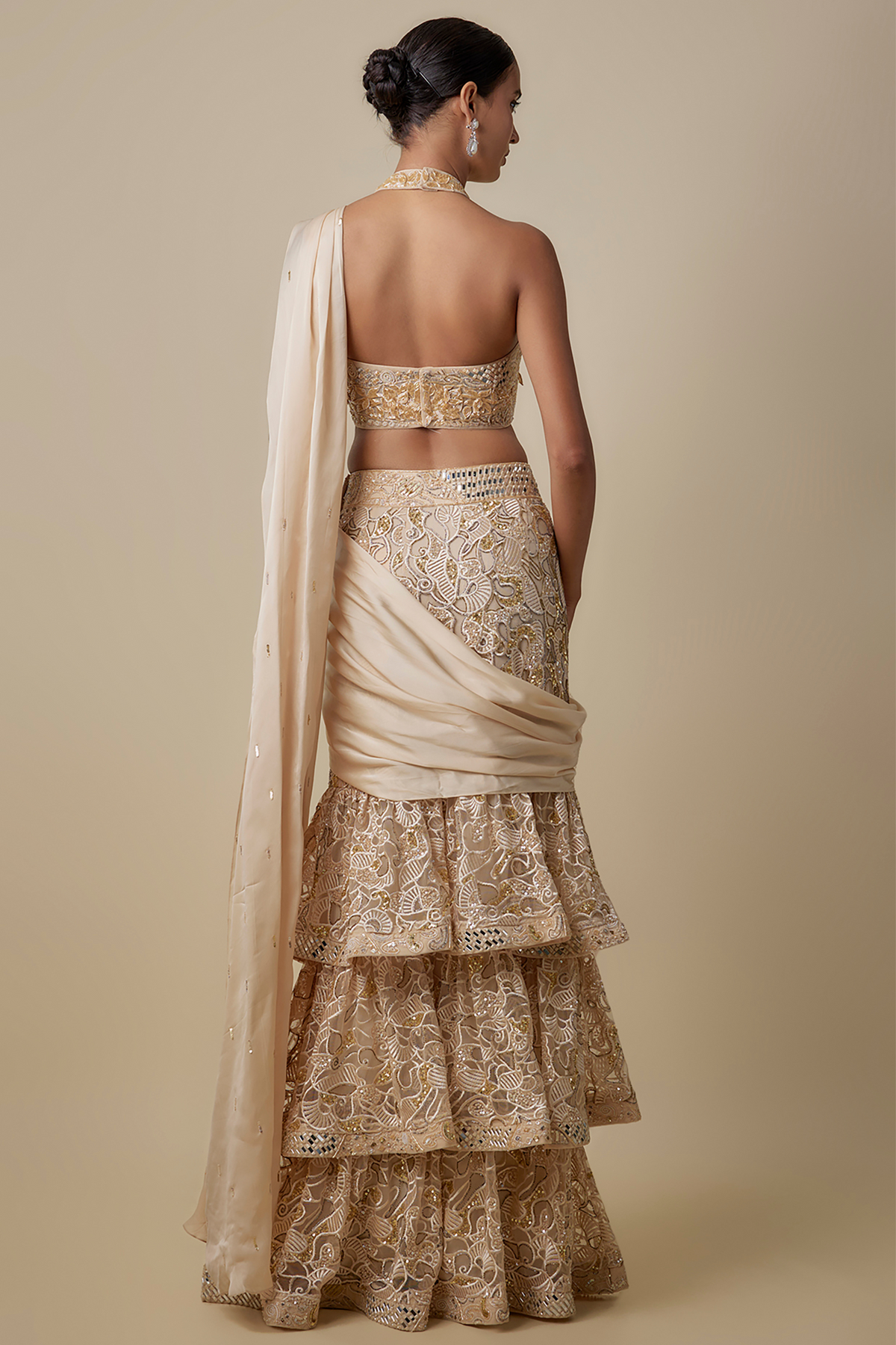 Beeline Drape Saree Set