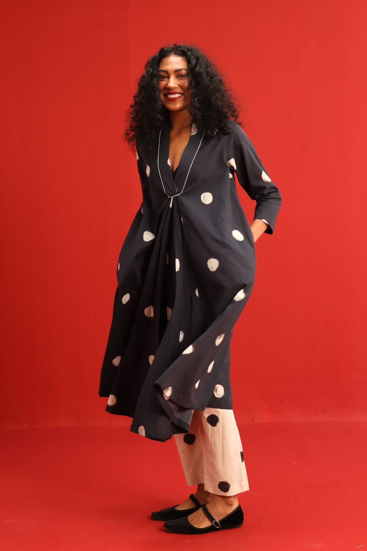 Polka Kurta Set