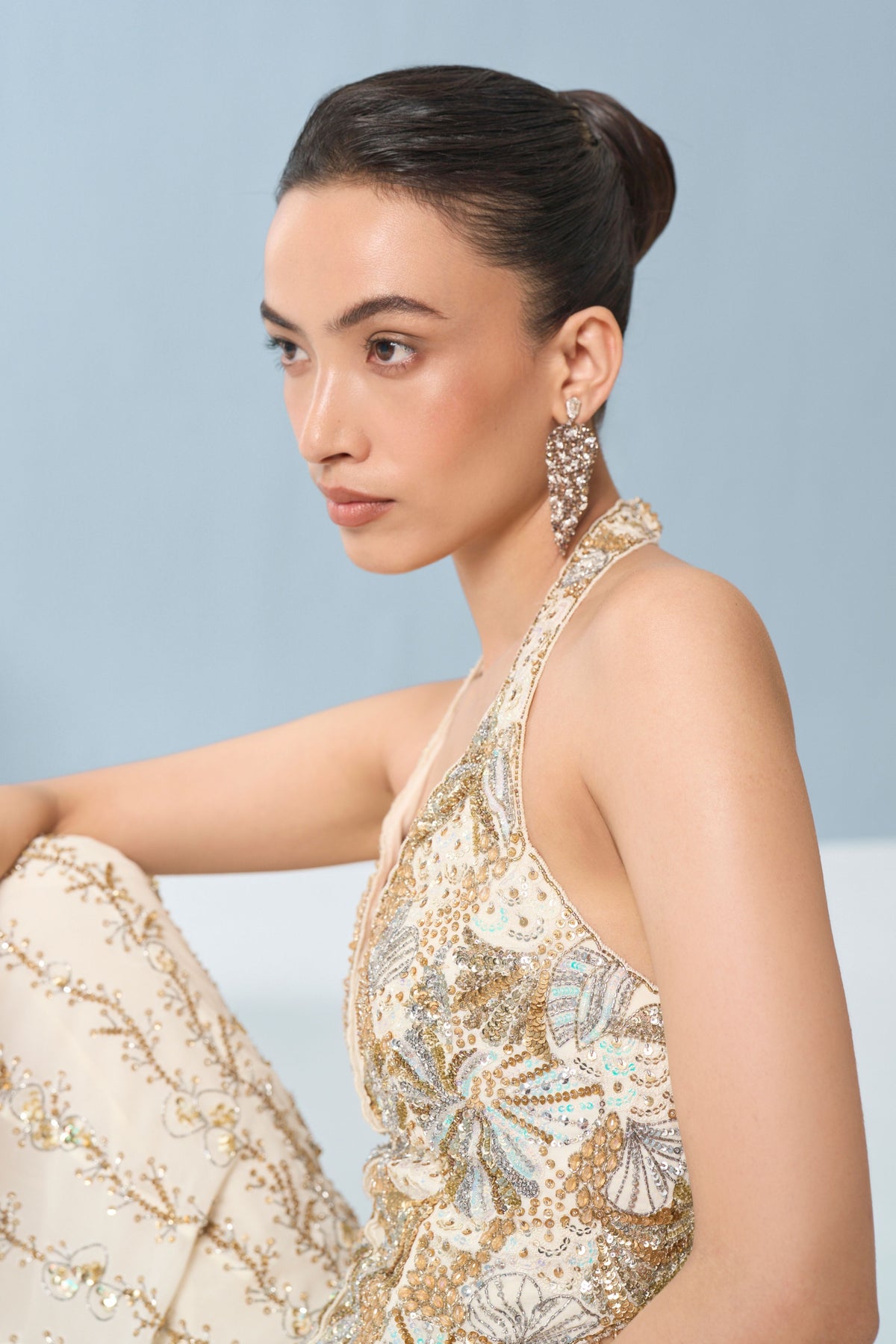 High Waist Sharara And Corset