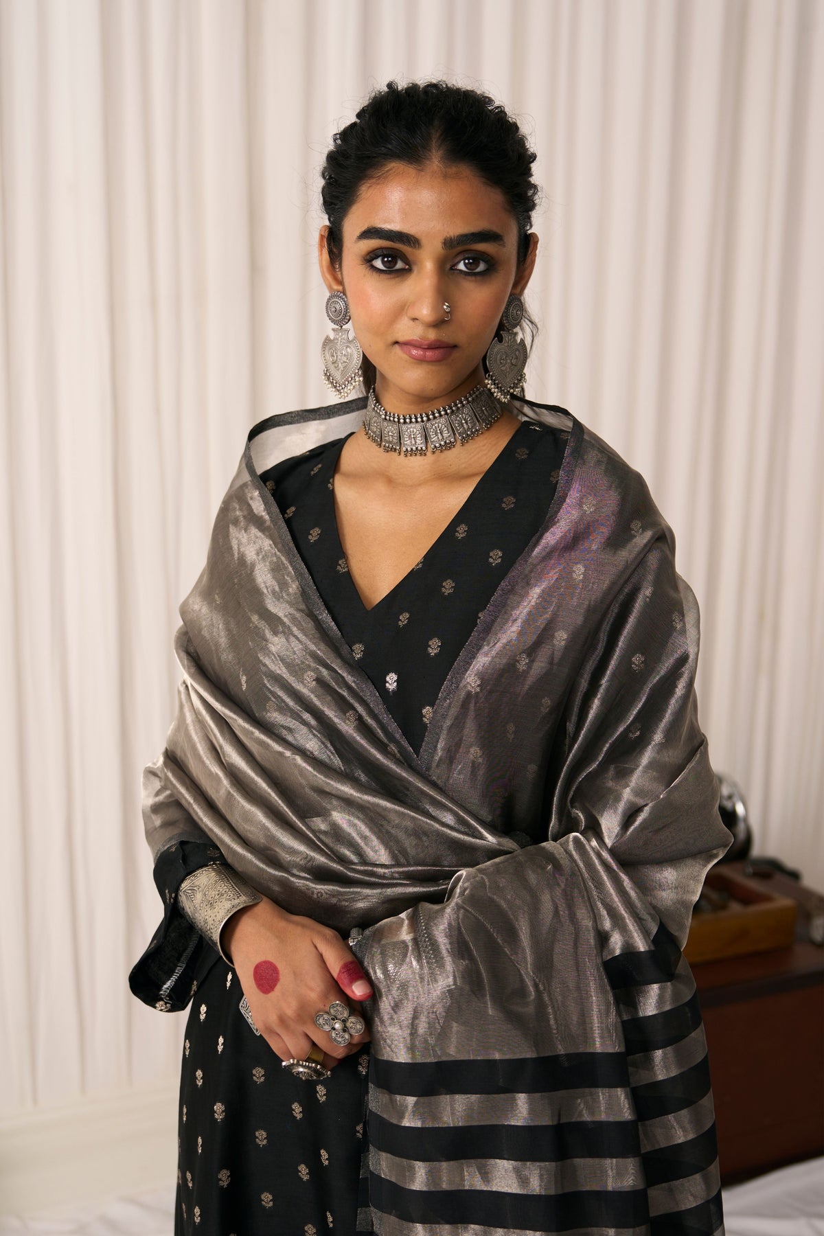 Noor Black Kurta Set