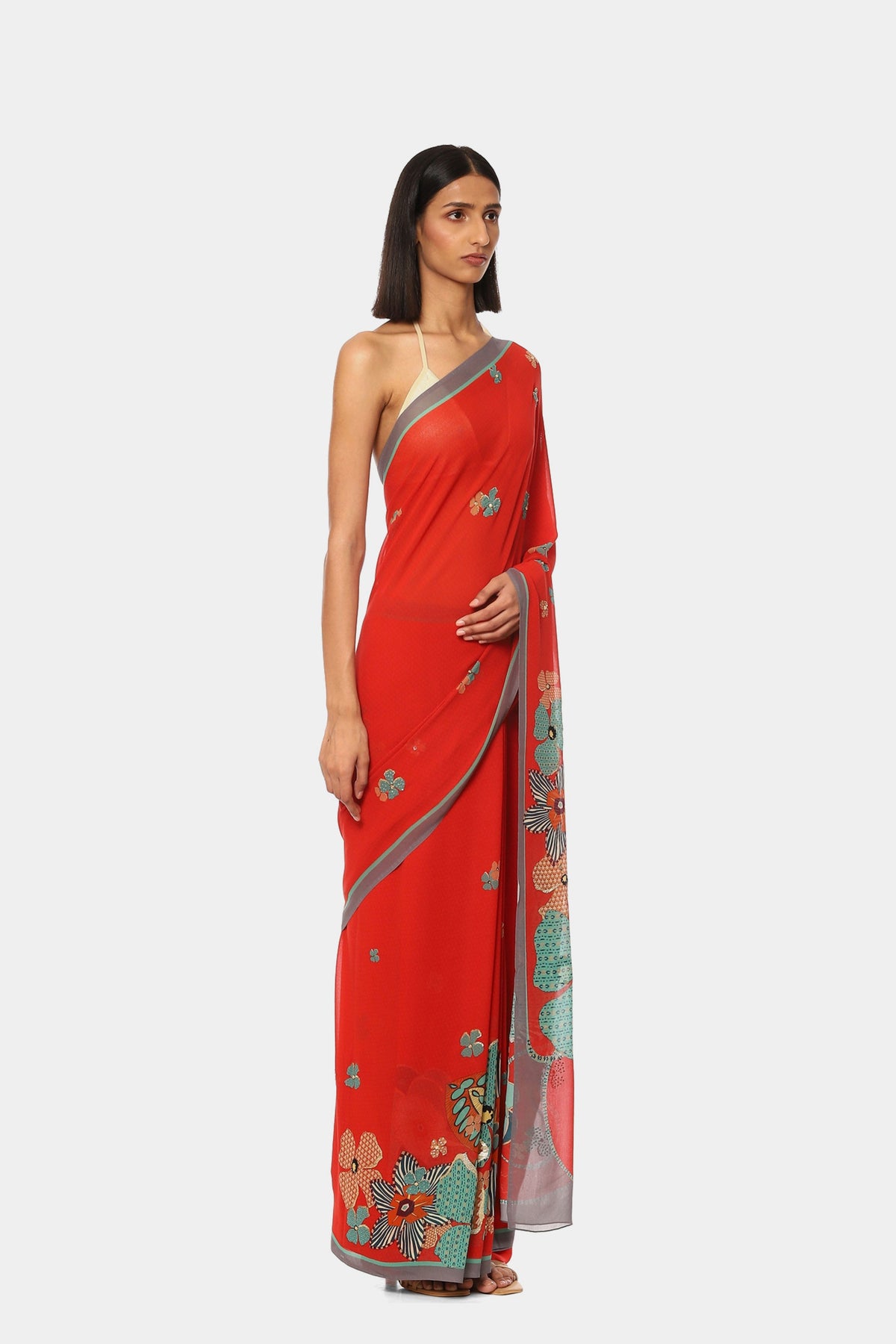The Print Highlight Alert Saree