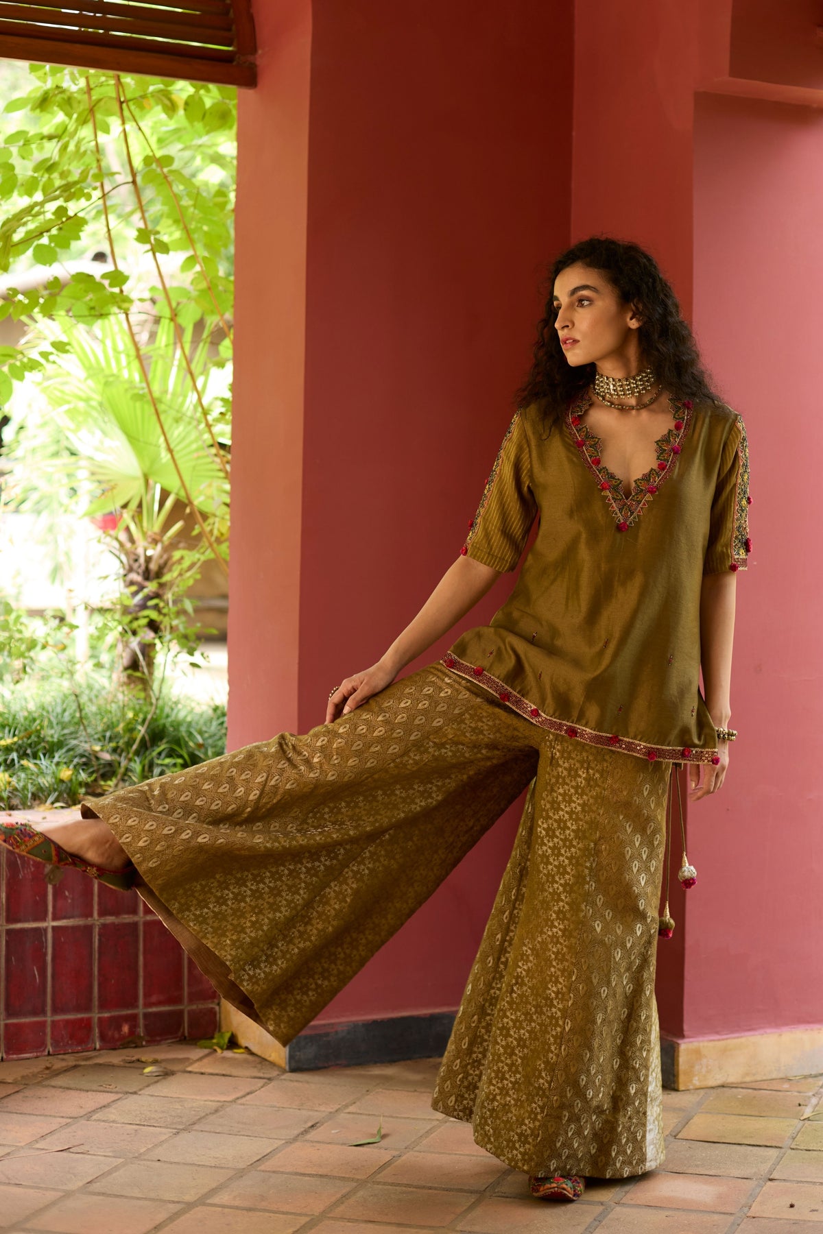 Brocade Palazzo Set