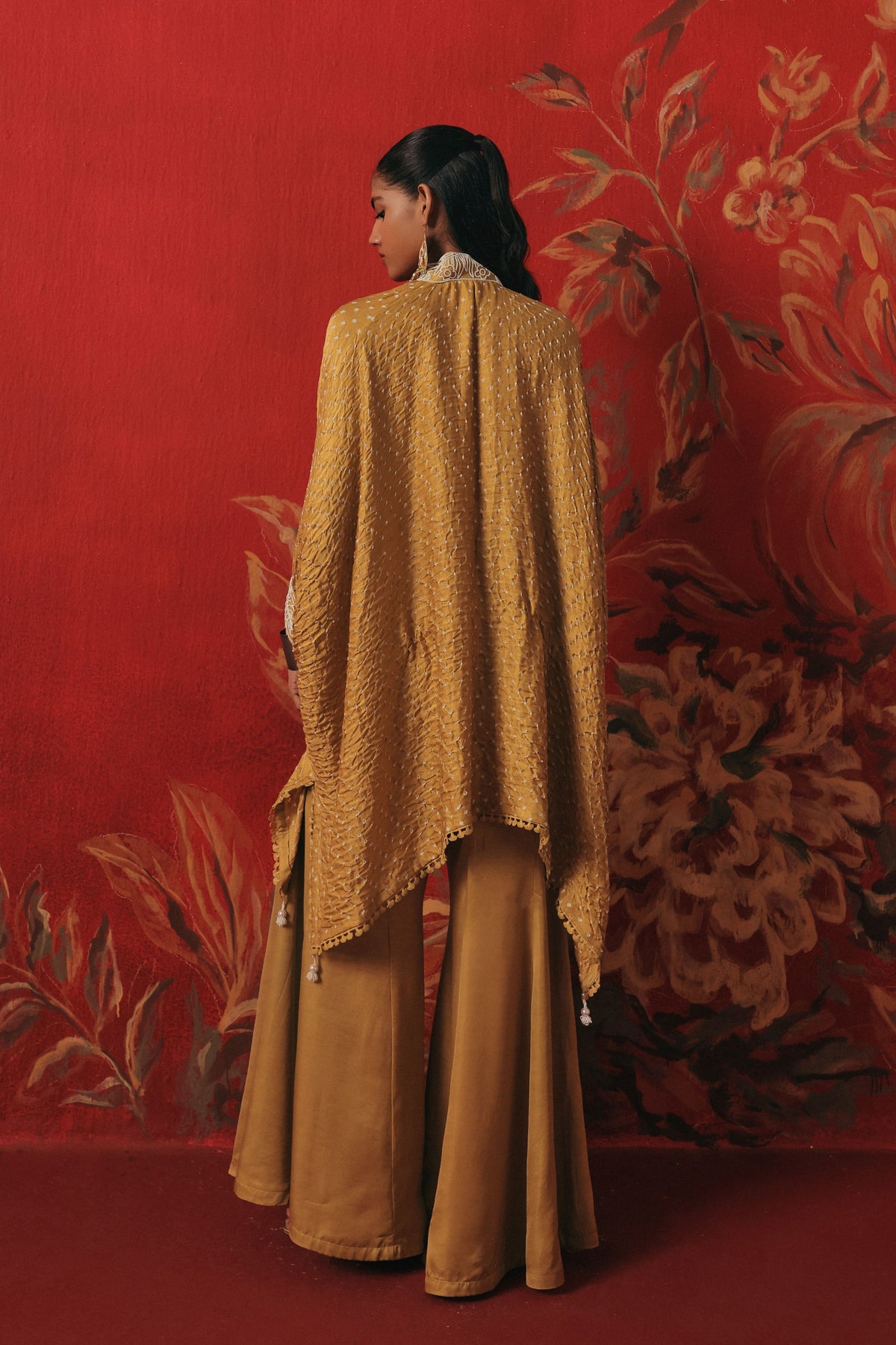 V Neck Sharara Set