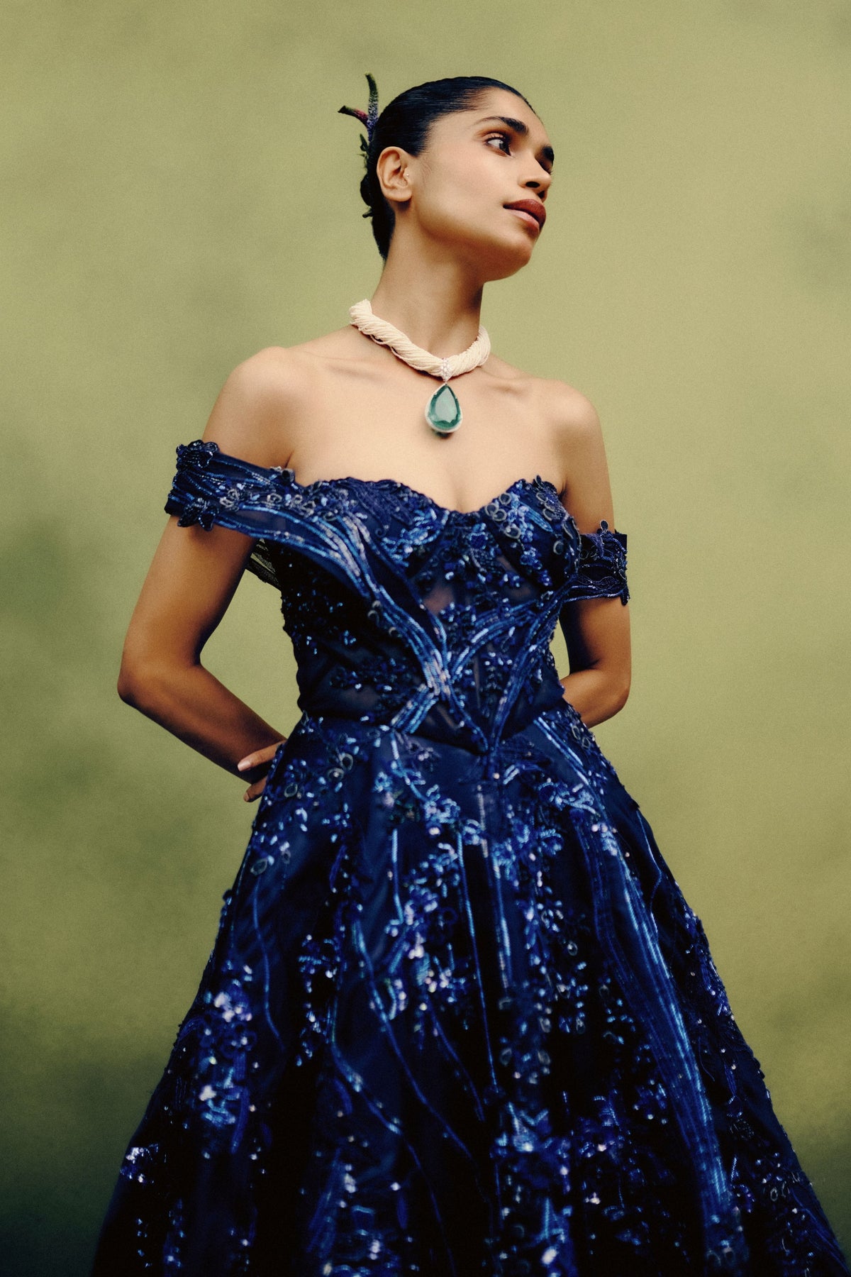 Stellar Noir Ball Gown