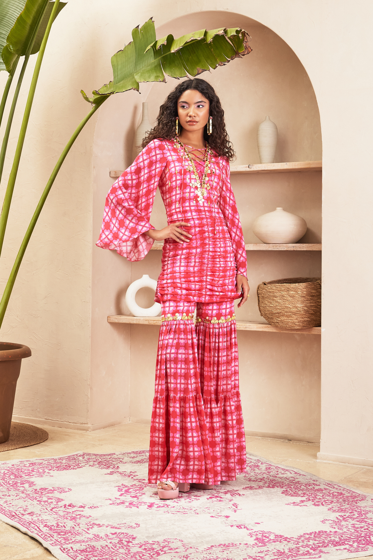 Pink Tunic &amp; Pant Set