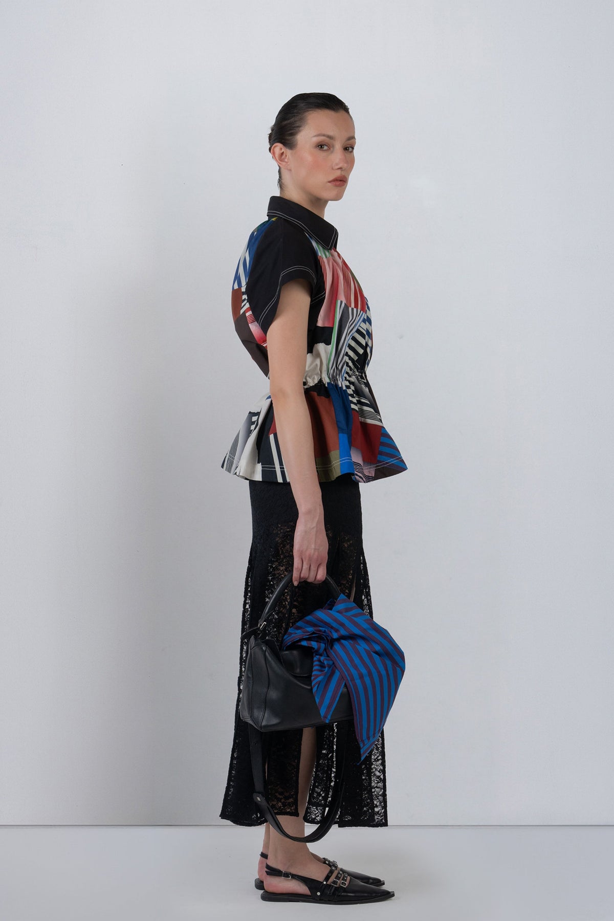 Patchwork Parka Top