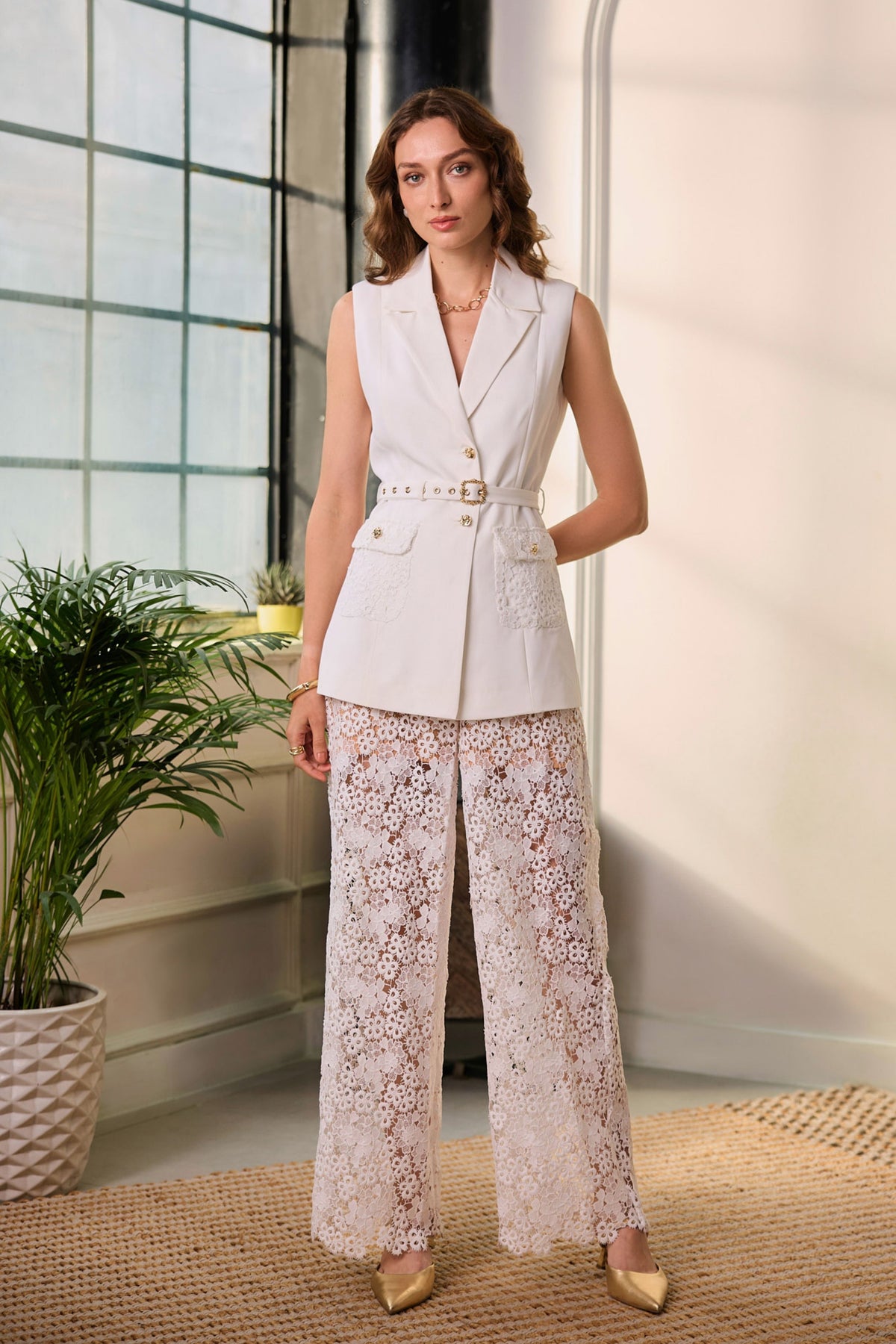 Cece Pearl Blazer Set