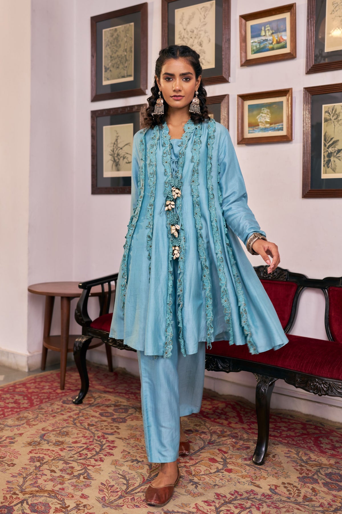 Blush Floral Kurta Set