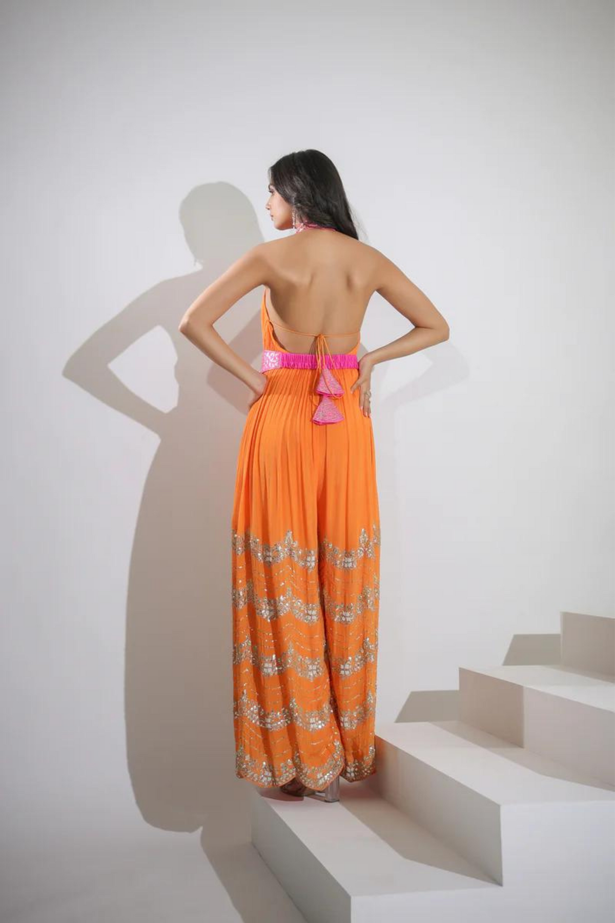 Orange Jumpsuit Set