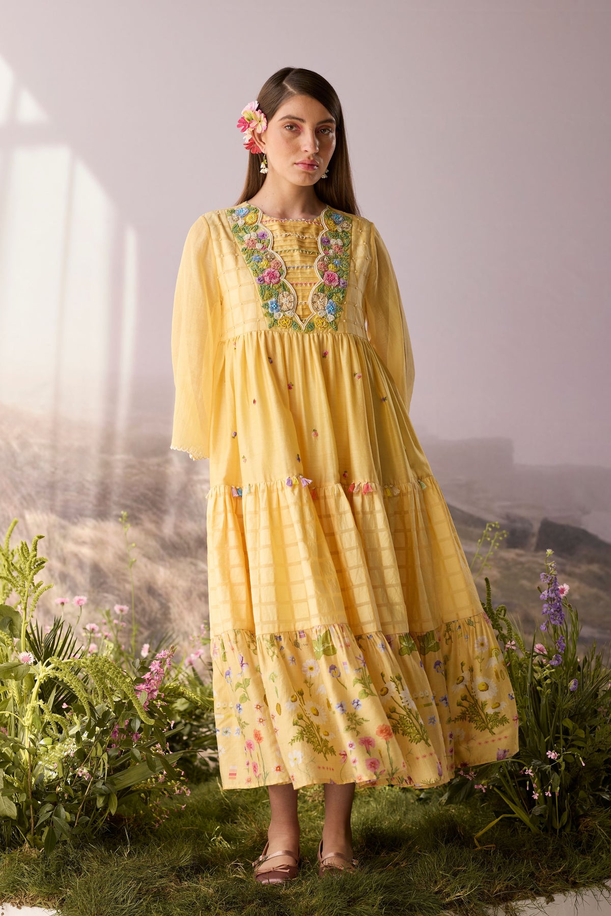 Sunray Floral Dress