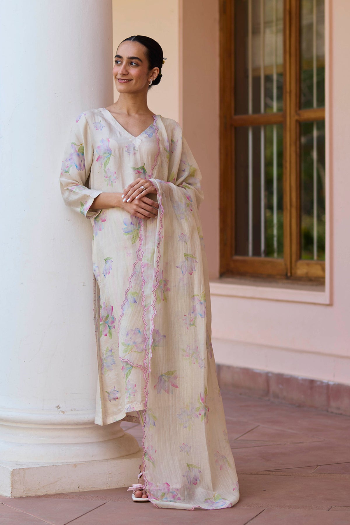 Dawn Magnolia Beige Kurta Set