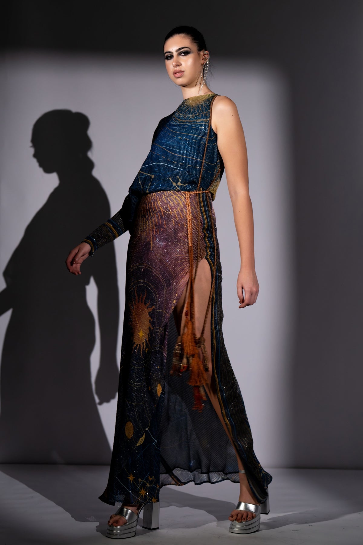 Blue One Shoulder Dress