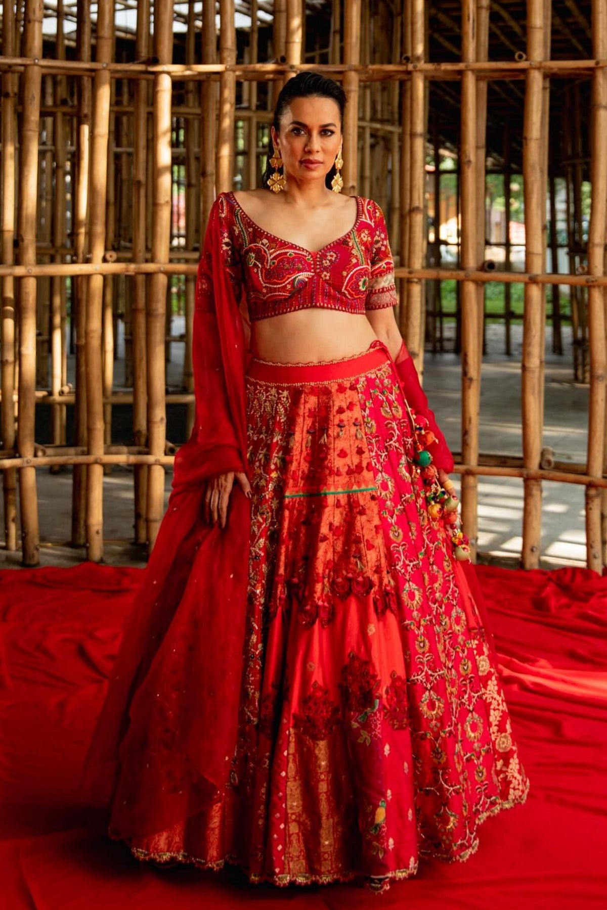 Red Lehenga Set